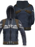 Fandomaniax - Captain America The Winter Soldier Unisex Zipped Hoodie