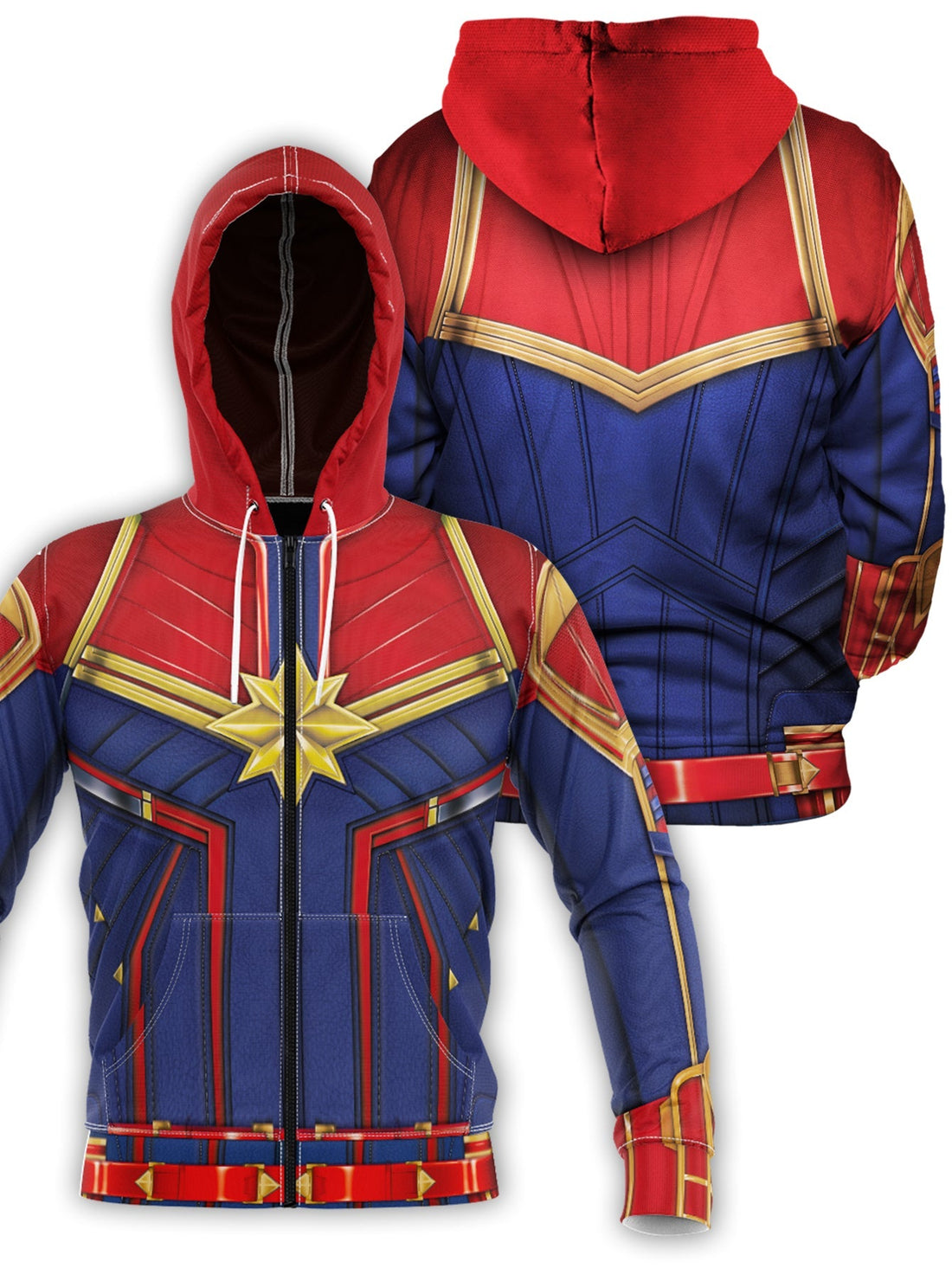 Fandomaniax - Captain Carol Unisex Zipped Hoodie