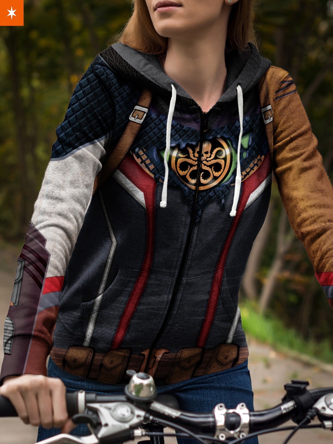 Fandomaniax - Captain Hydra Unisex Zipped Hoodie