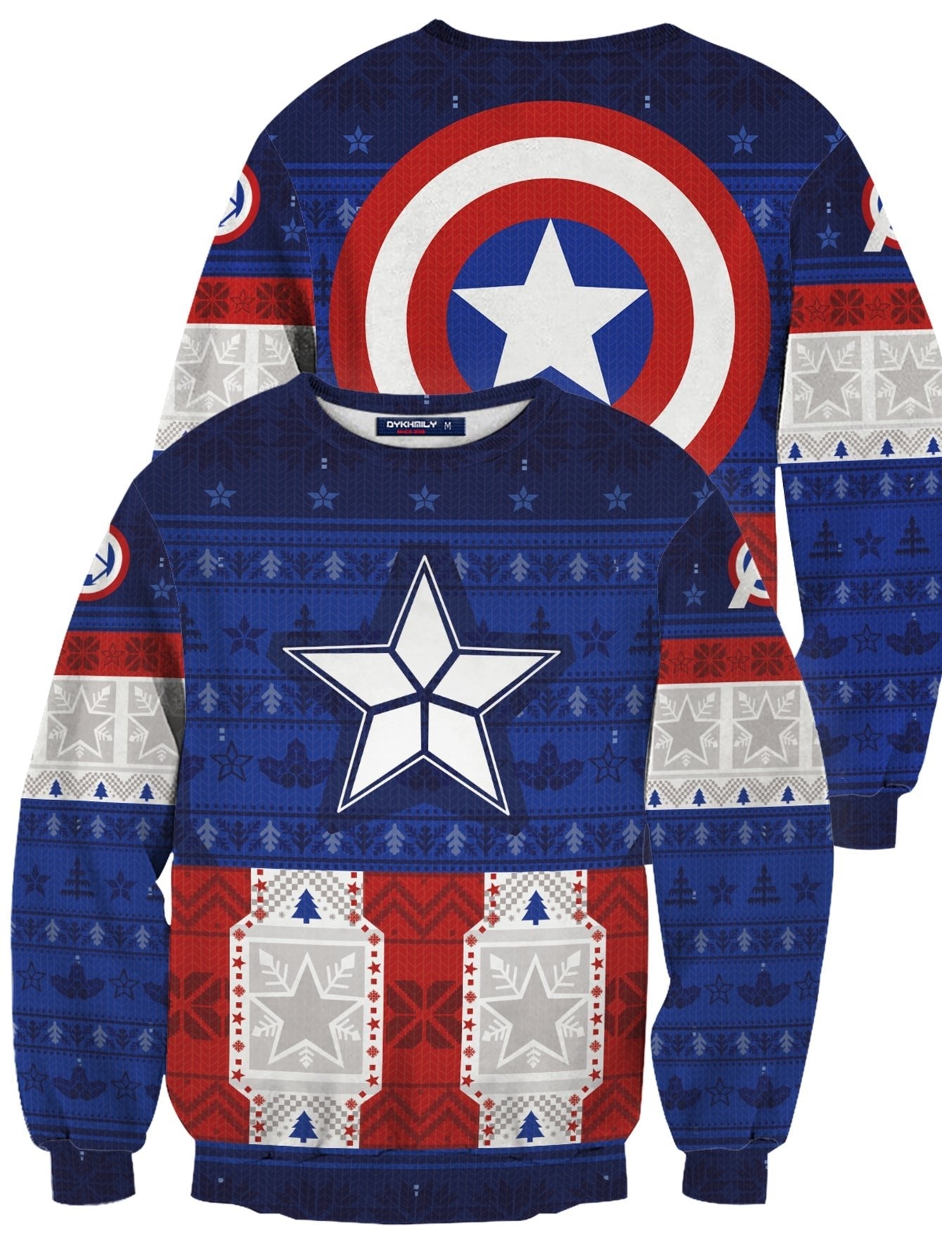 Fandomaniax - Captain Rogers Unisex Wool Sweater