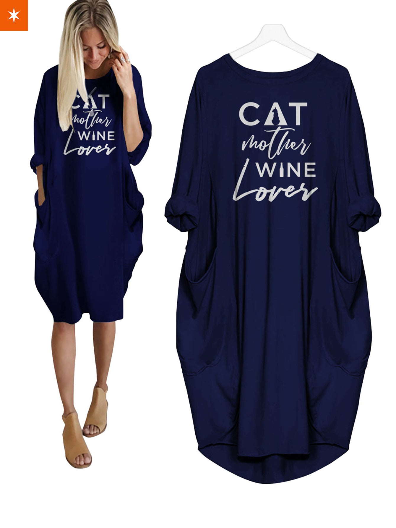 Fandomaniax - Cat Mother Wine Lover Dress