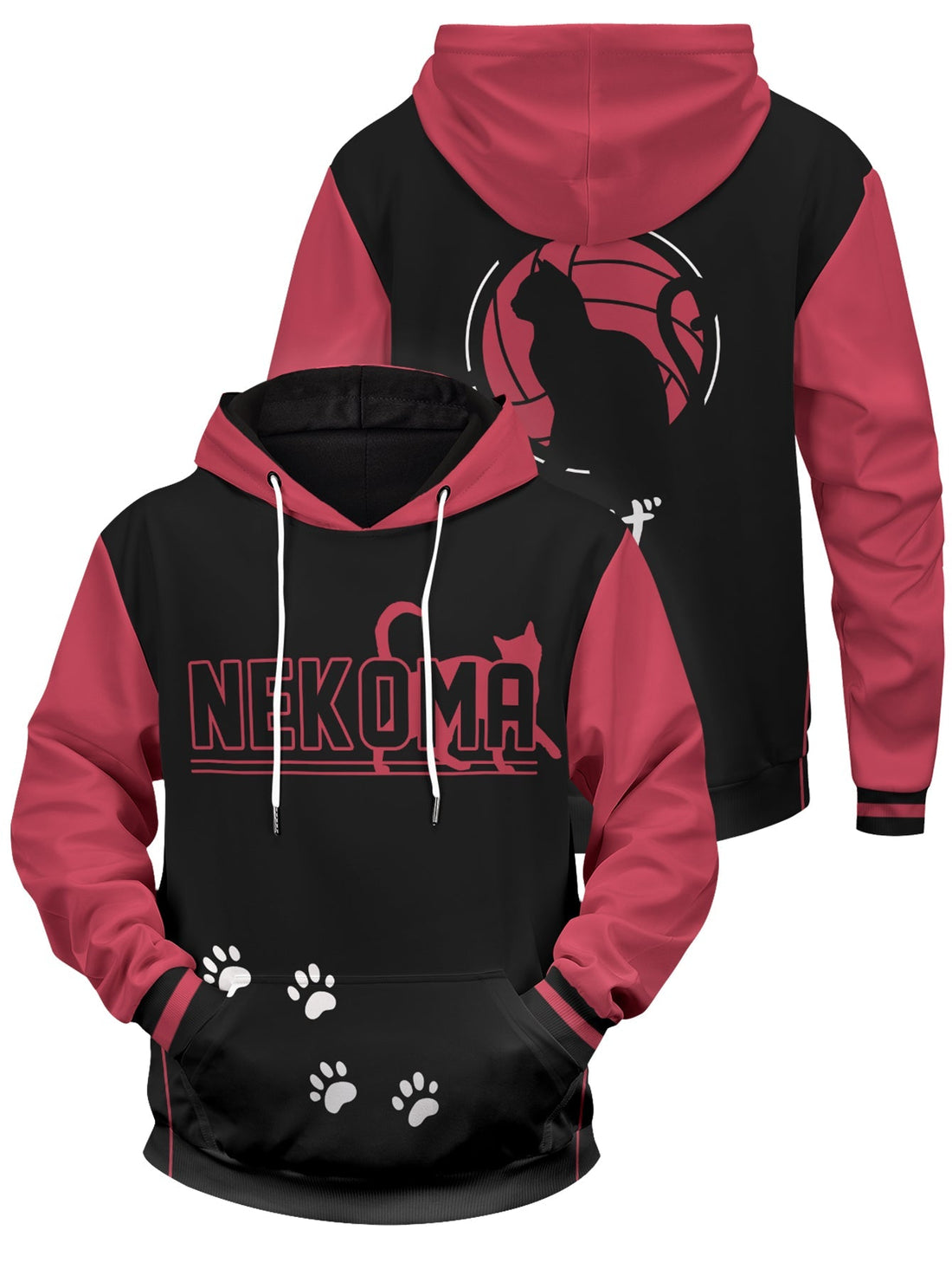 Fandomaniax - Cat Paws Unisex Pullover Hoodie