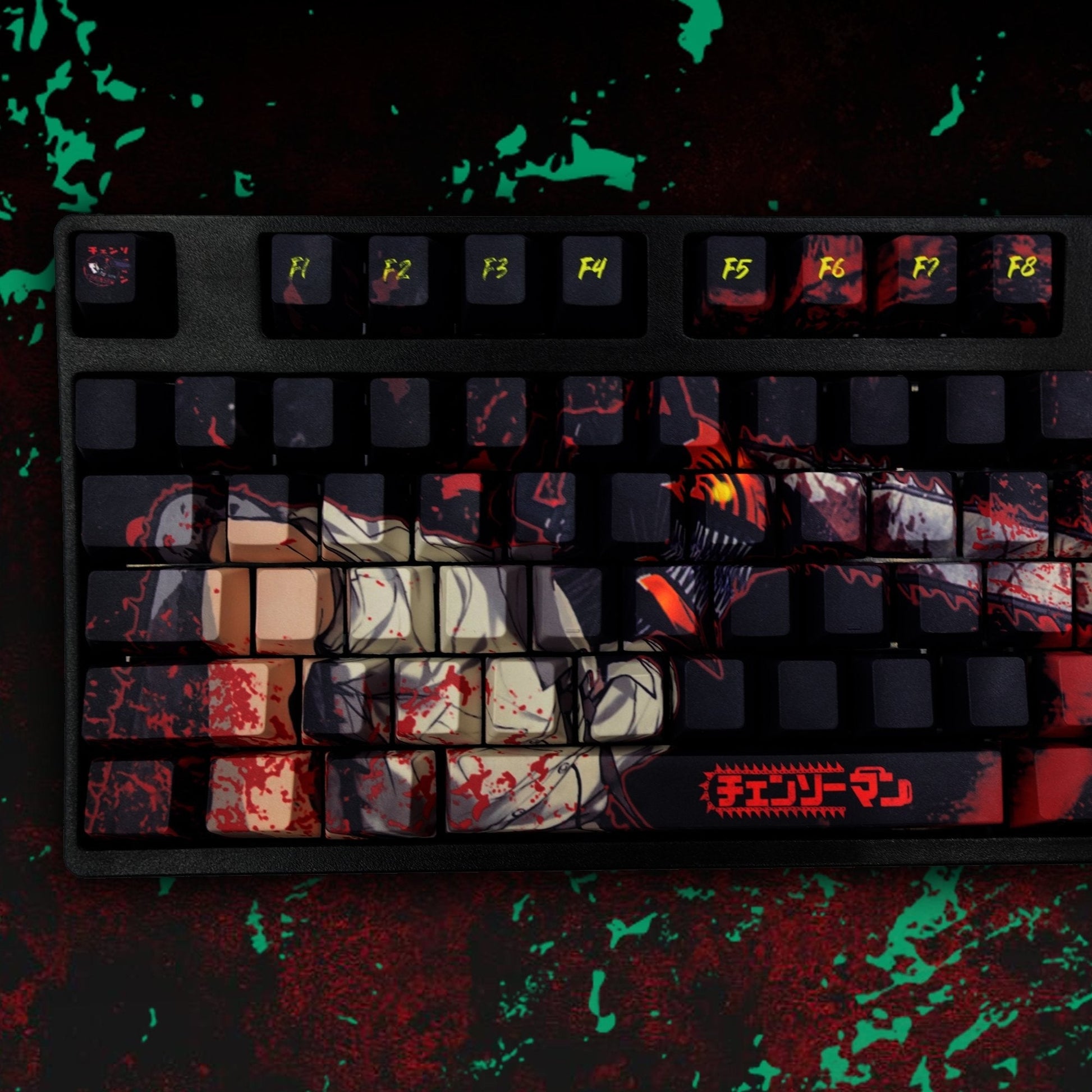 Chainsawman Keycaps | Denji 02 Keycaps - Goblintechkeys