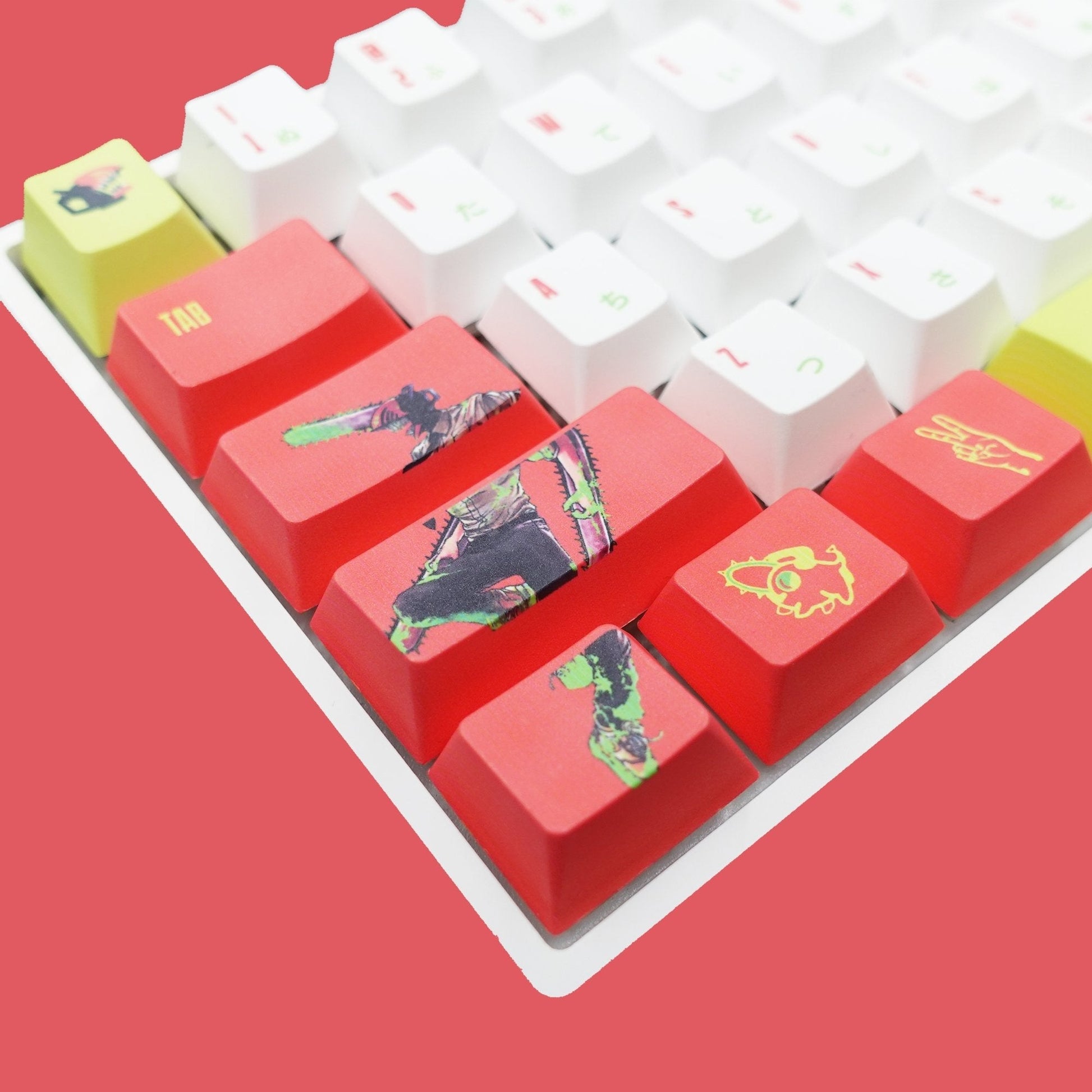 Chainsawman Keycaps | Denji Keycaps - Goblintechkeys