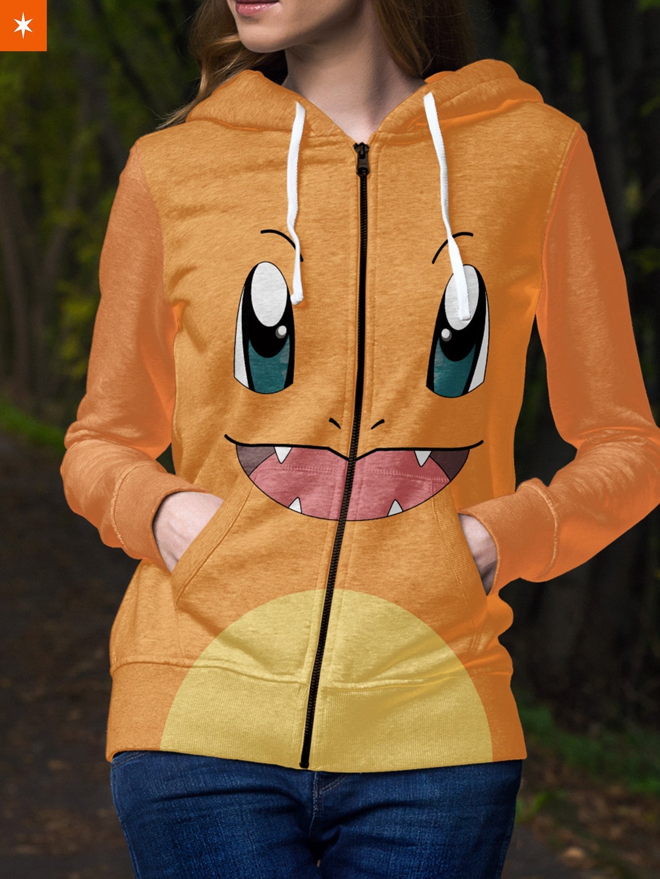 Fandomaniax - Charmander Unisex Zipped Hoodie