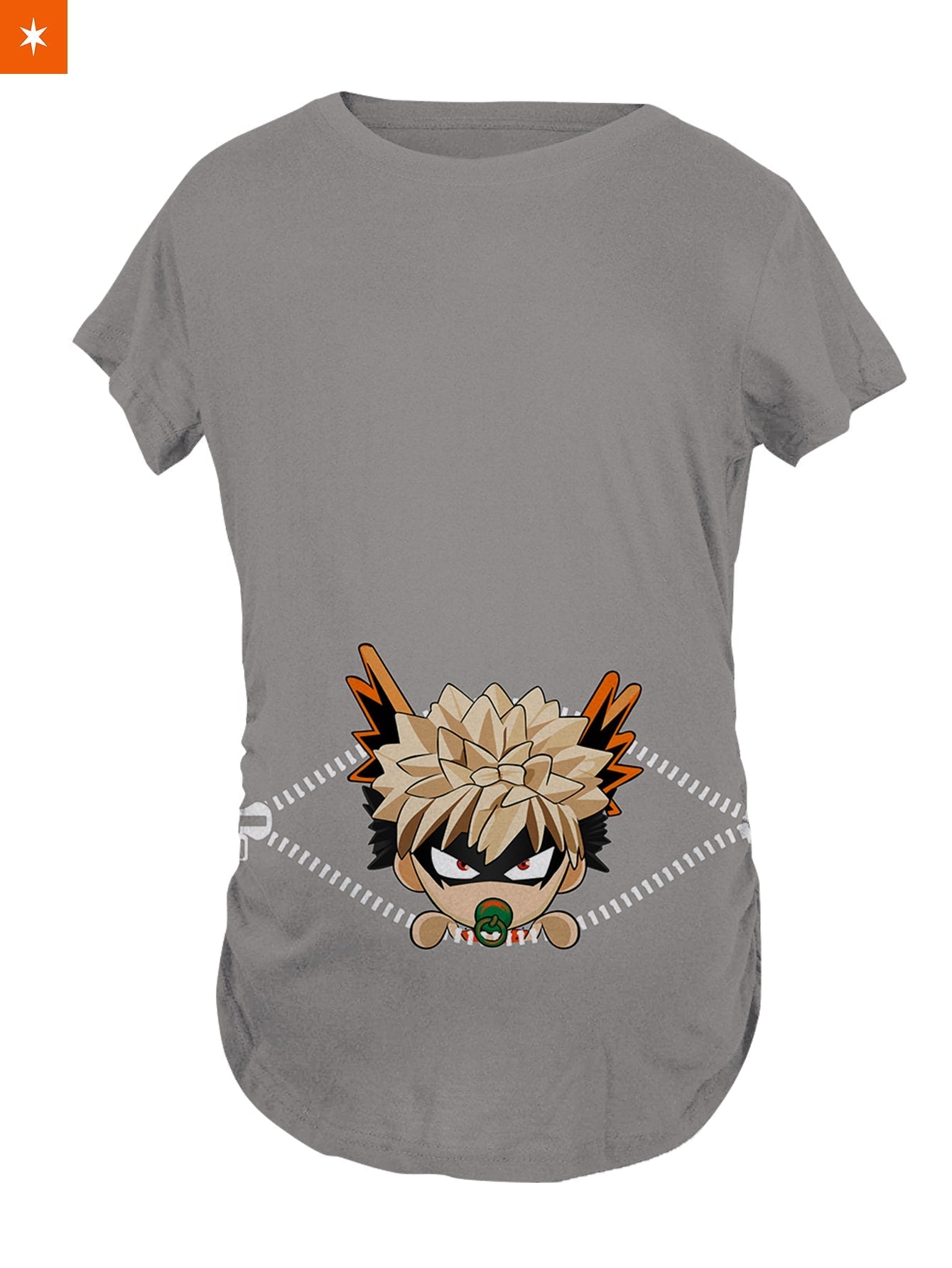 Fandomaniax - Chibi Bakugo Peeking Maternity T-Shirt