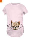 Fandomaniax - Chibi Bakugo Peeking Maternity T-Shirt