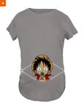 Fandomaniax - Chibi Monkey Peeking Maternity T-Shirt