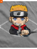 Fandomaniax - Chibi Naruto Peeking Maternity T-Shirt