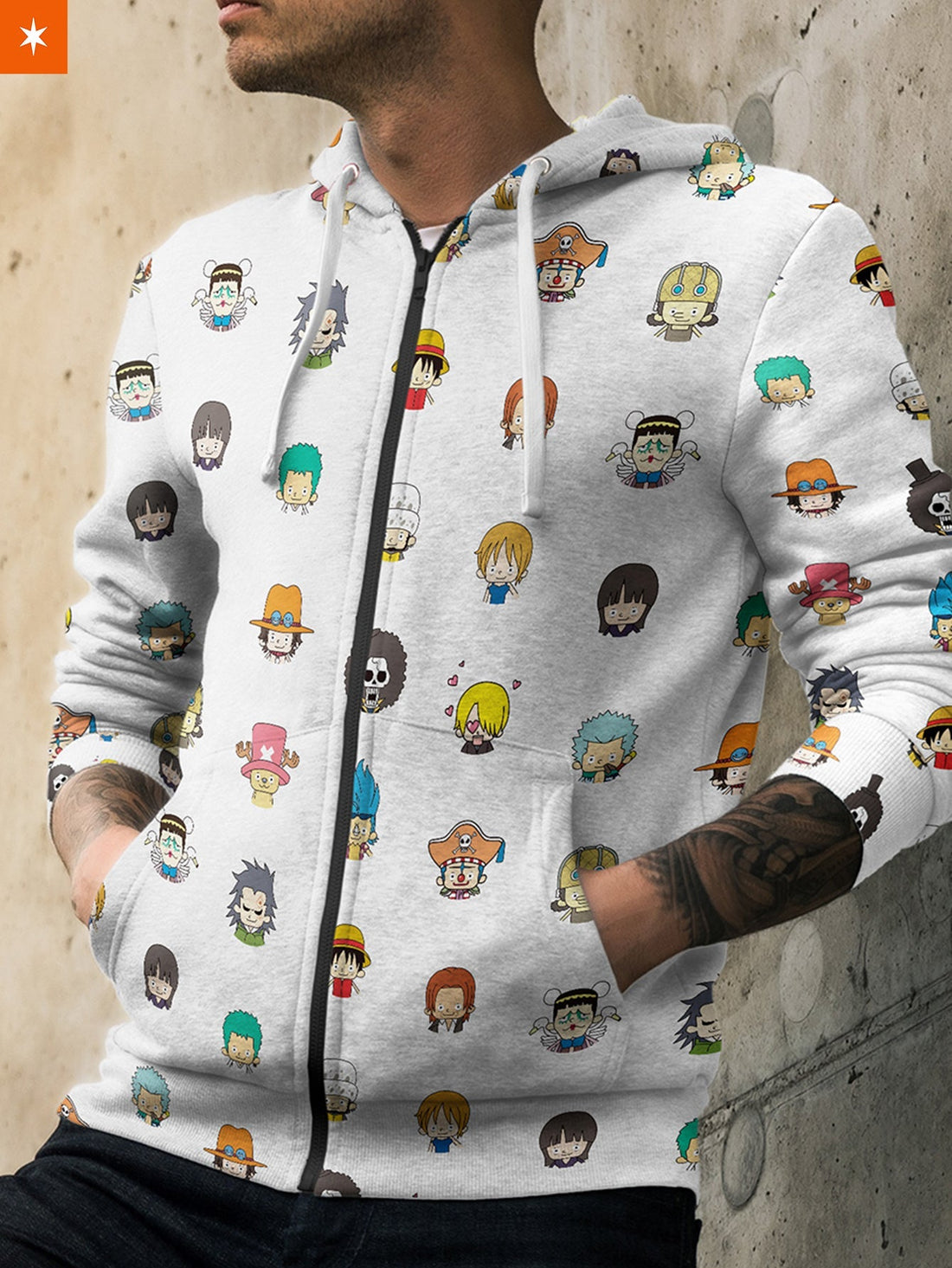 Fandomaniax - Chibi Pirates Unisex Zipped Hoodie