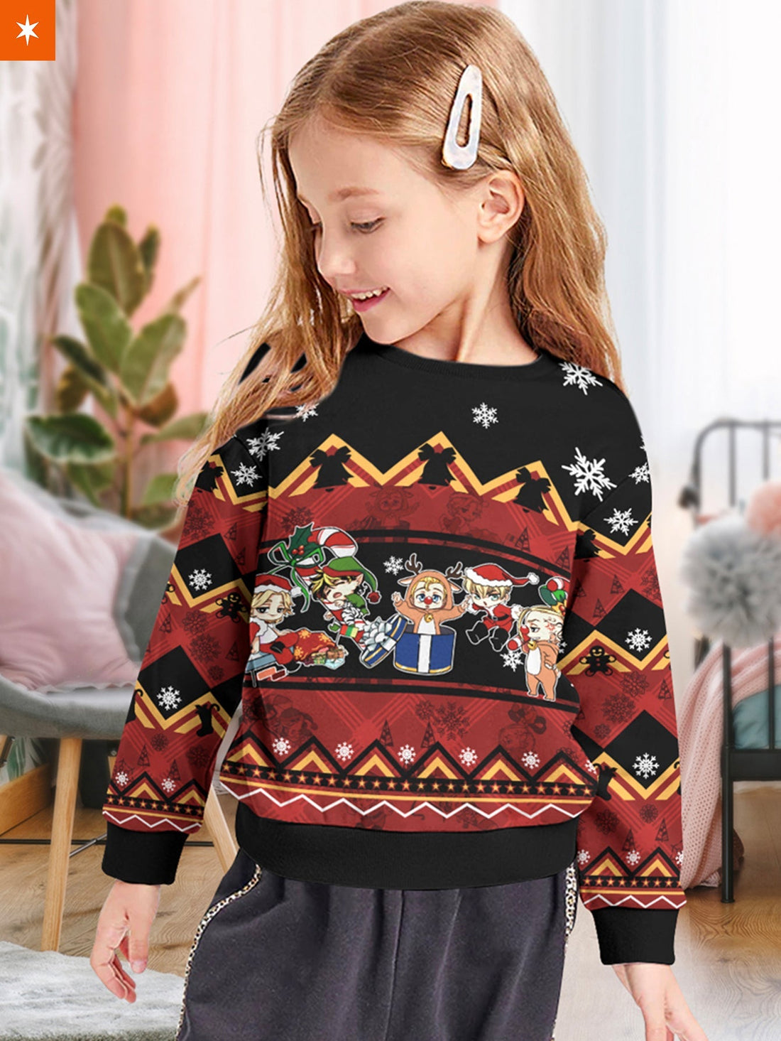 Fandomaniax - Chibi Revengers Xmas Kids Unisex Wool Sweater