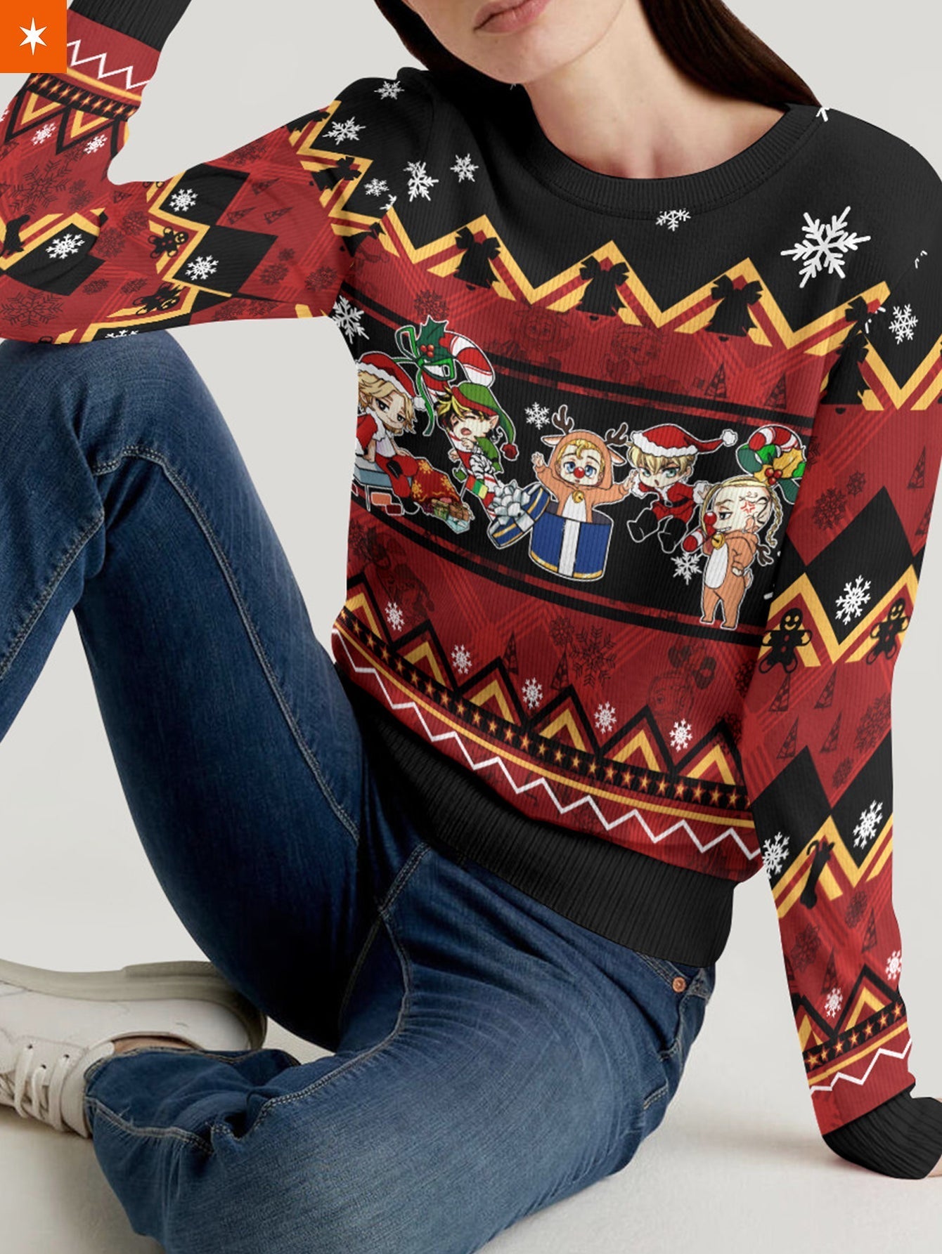 Fandomaniax - Chibi Revengers Xmas Unisex Wool Sweater