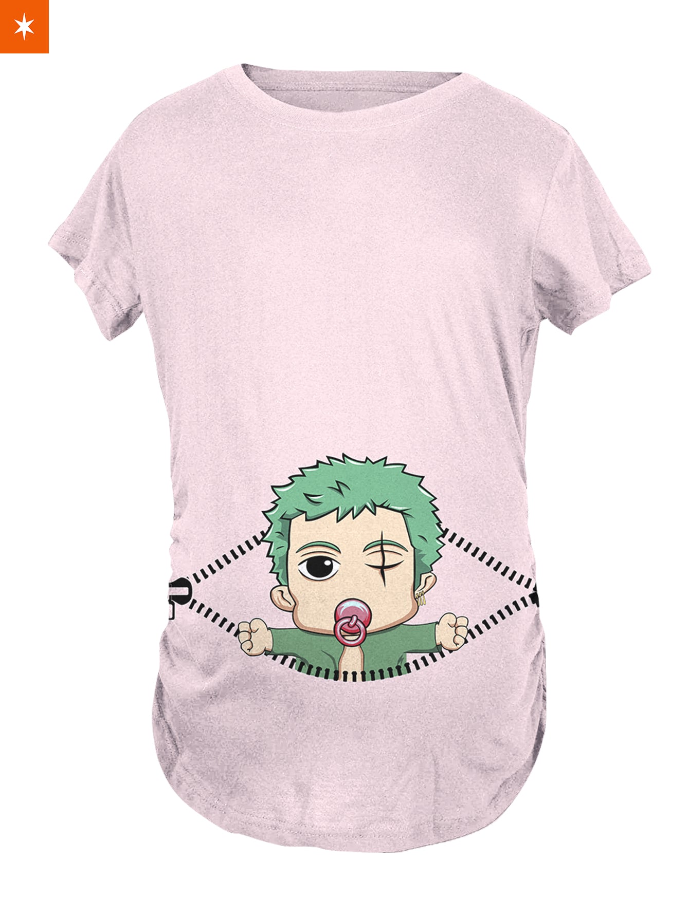 Fandomaniax - Chibi Swordsman Peeking Maternity T-Shirt