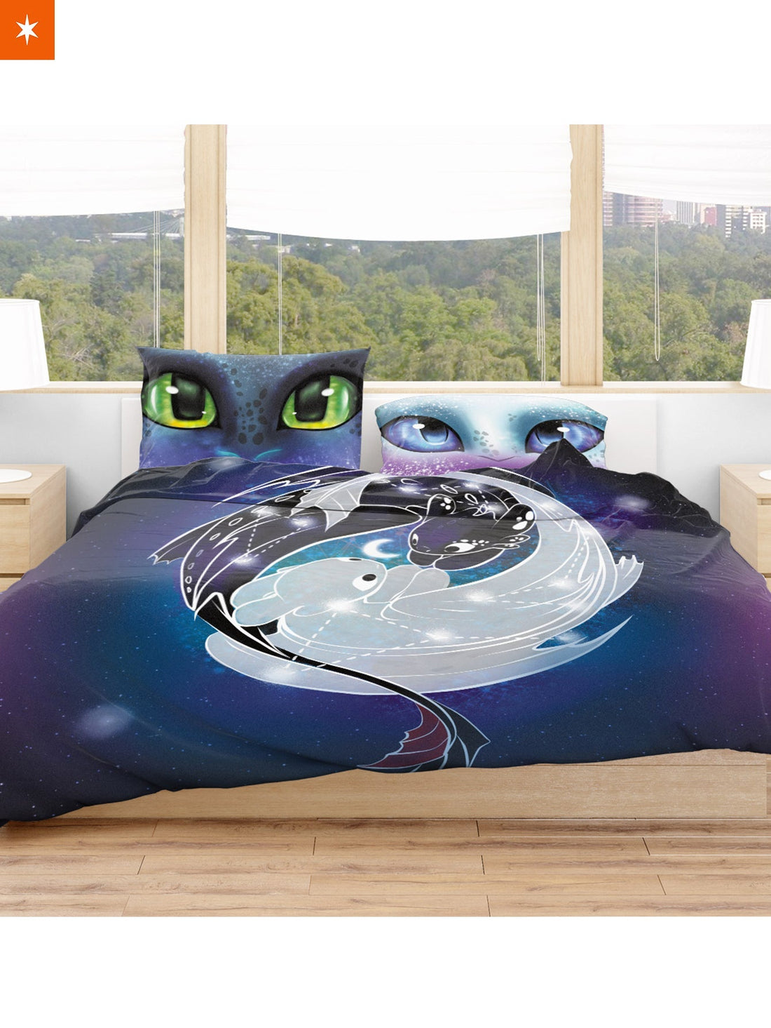 Fandomaniax - Constellation Dragons Bedding Set