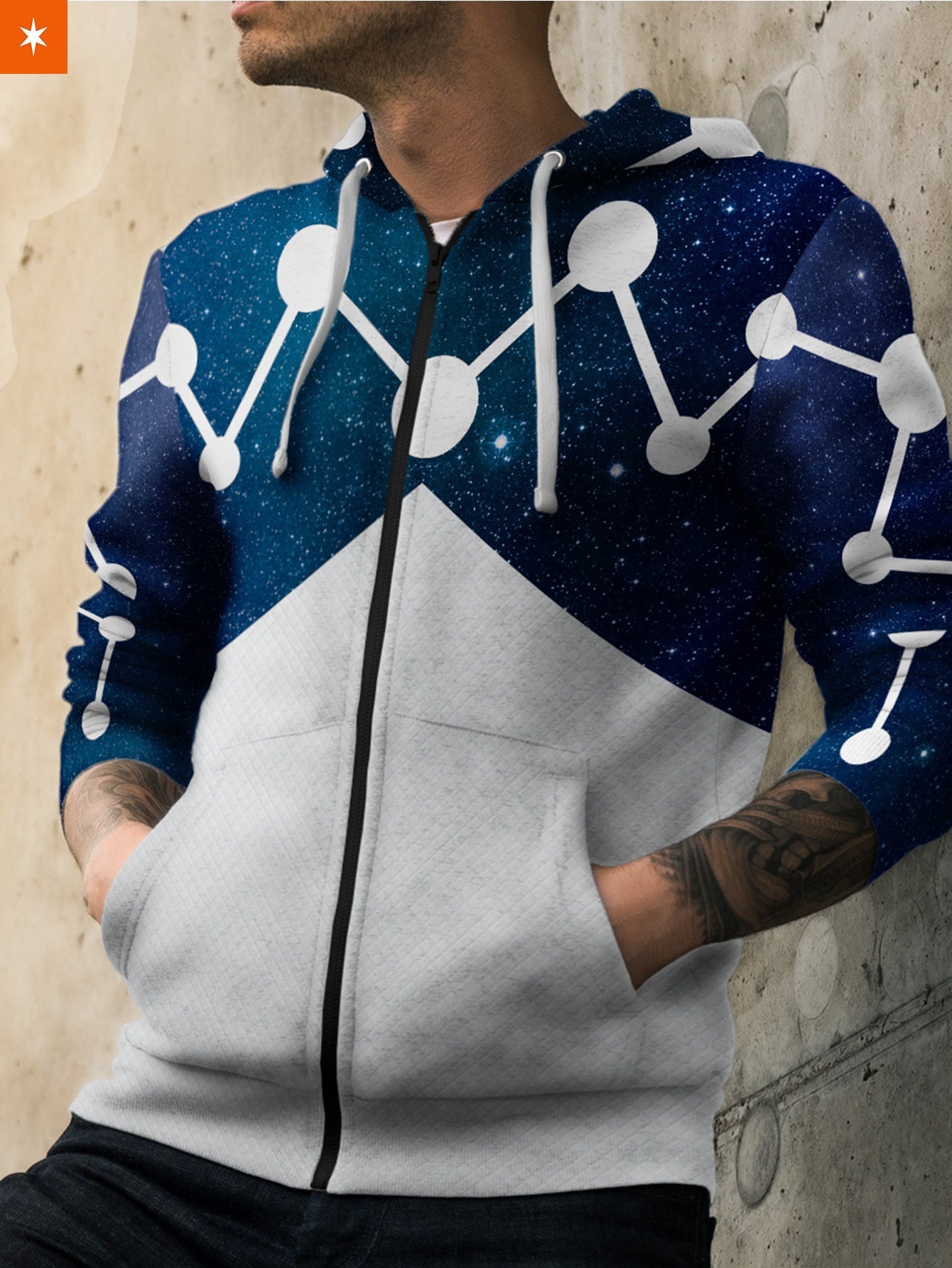 Fandomaniax - Cosmic Spidey Unisex Zipped Hoodie