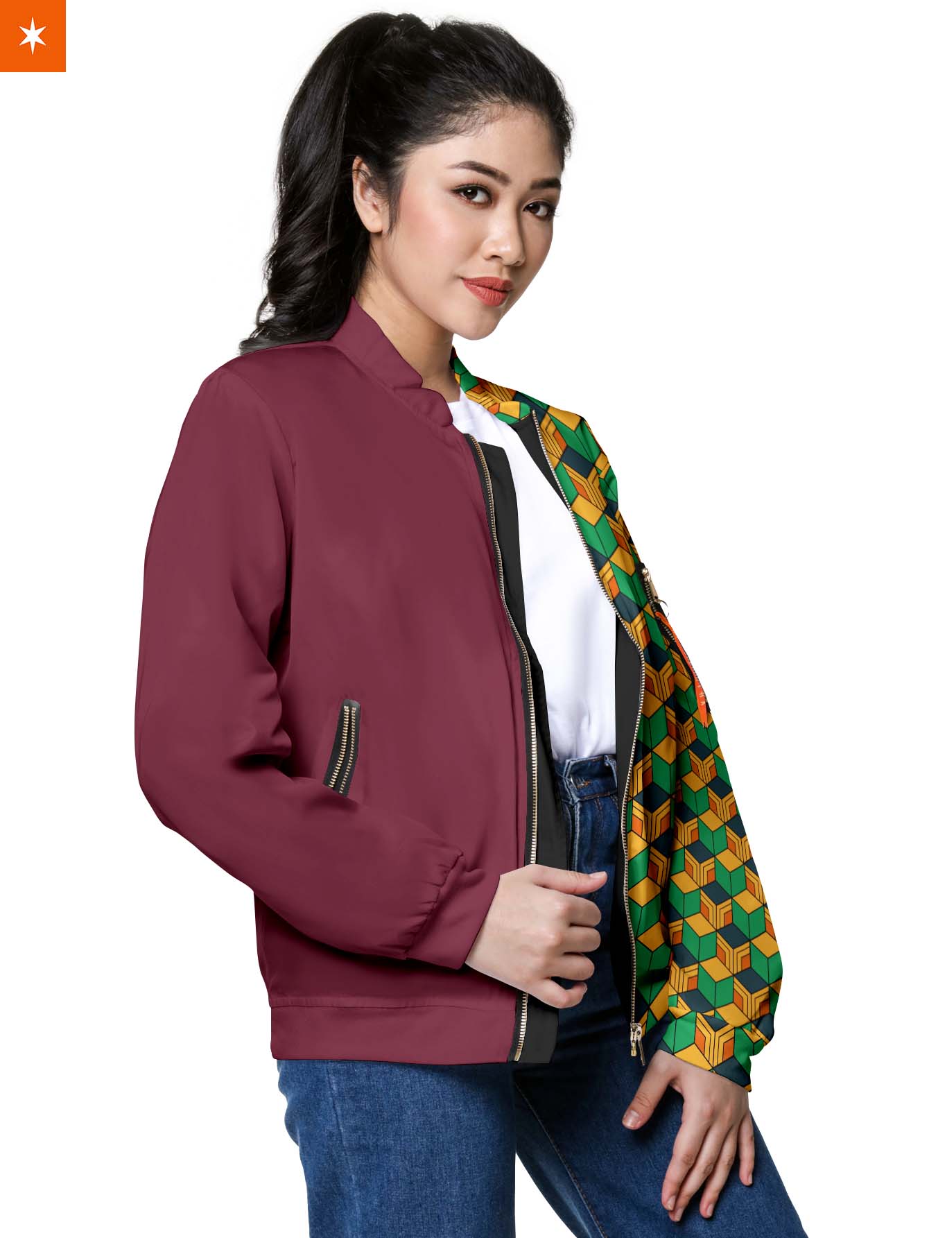 Fandomaniax - Cosplay Giyu Bomber Jacket