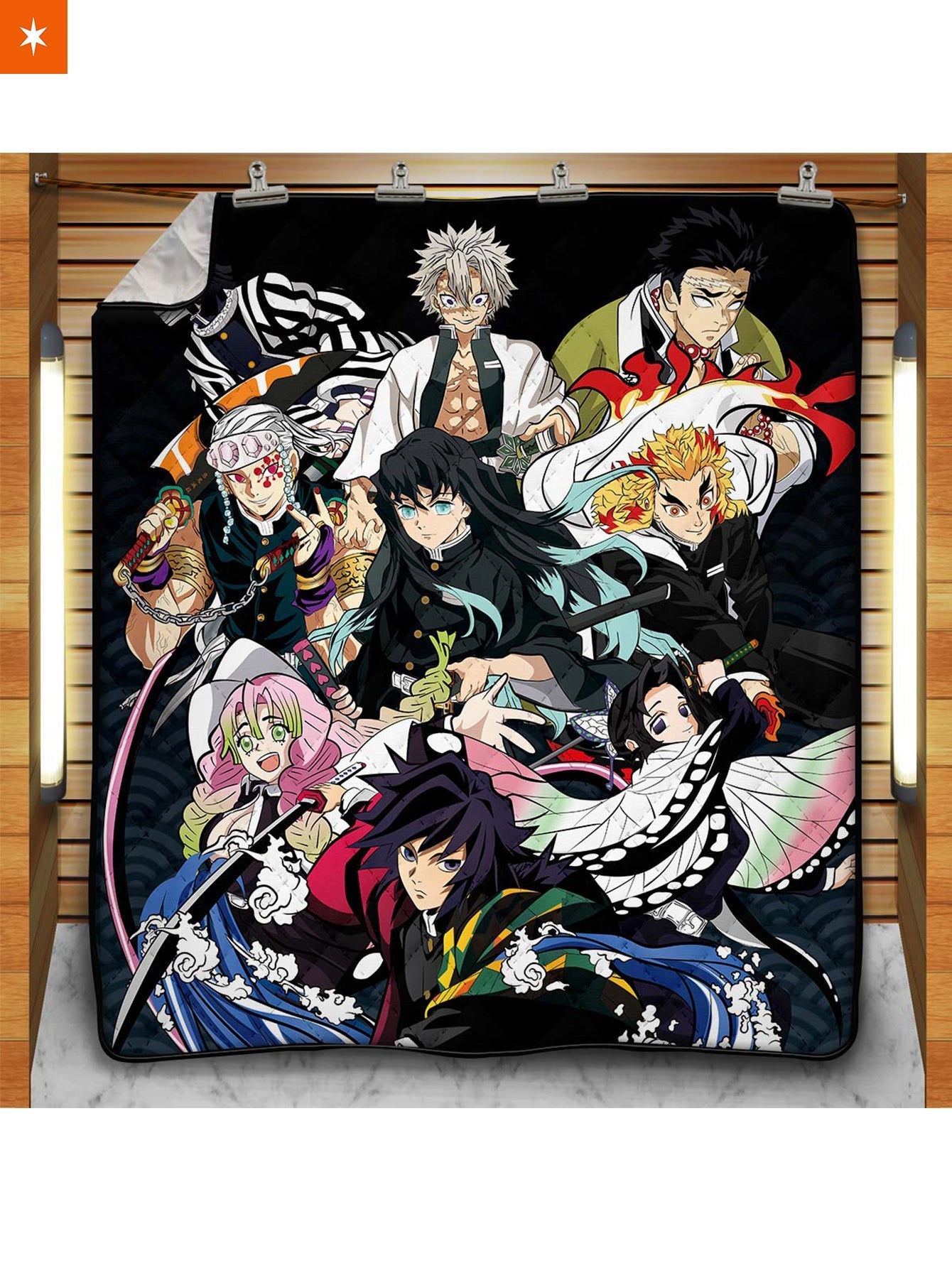 Fandomaniax - Cozy Hashira Quilt Blanket