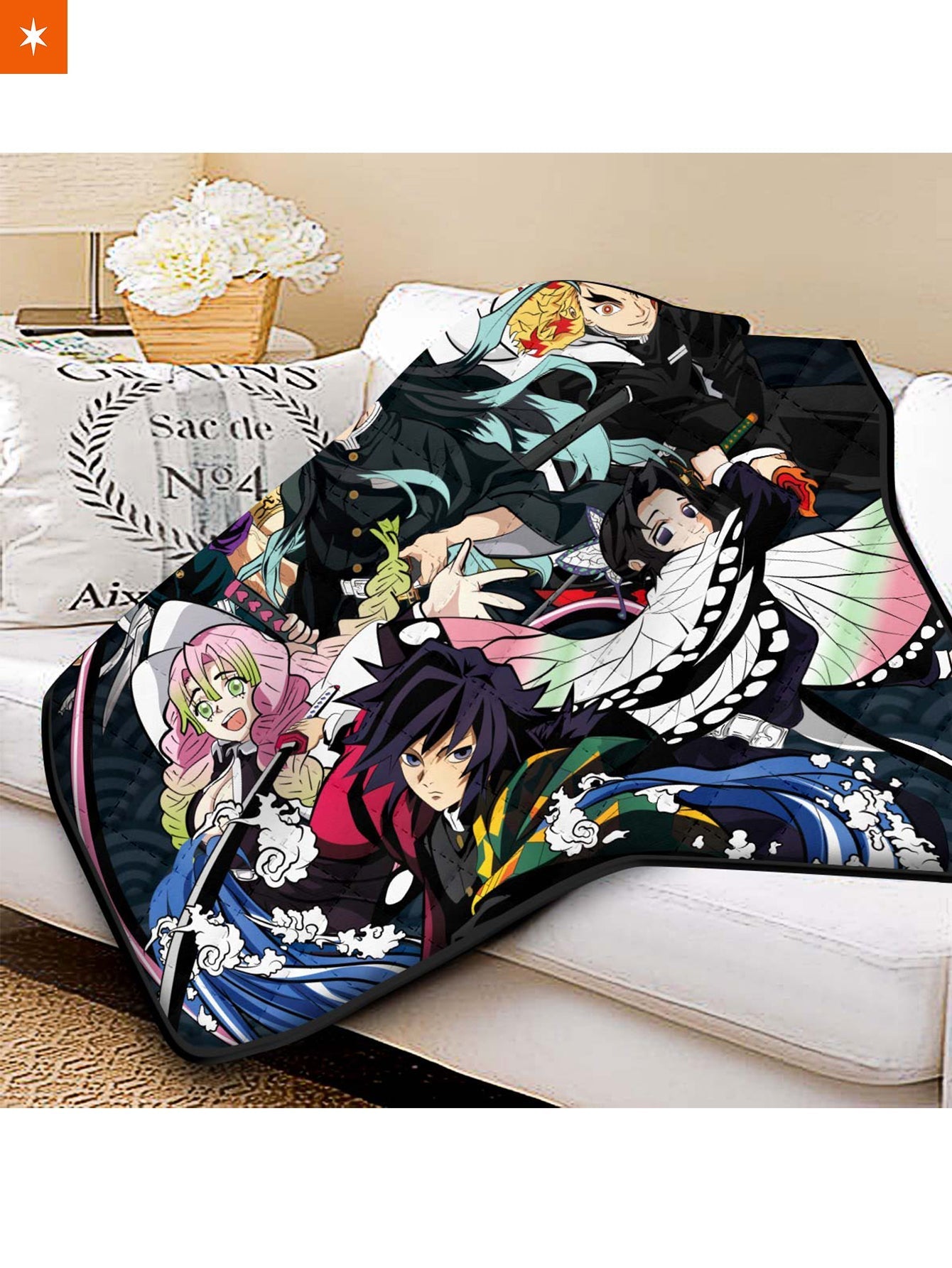 Fandomaniax - Cozy Hashira Quilt Blanket