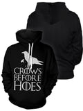 Fandomaniax - Crows Before Hoes Unisex Pullover Hoodie