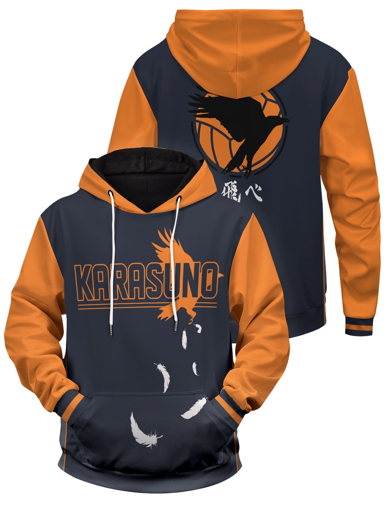 Fandomaniax - Crows Wings Unisex Pullover Hoodie