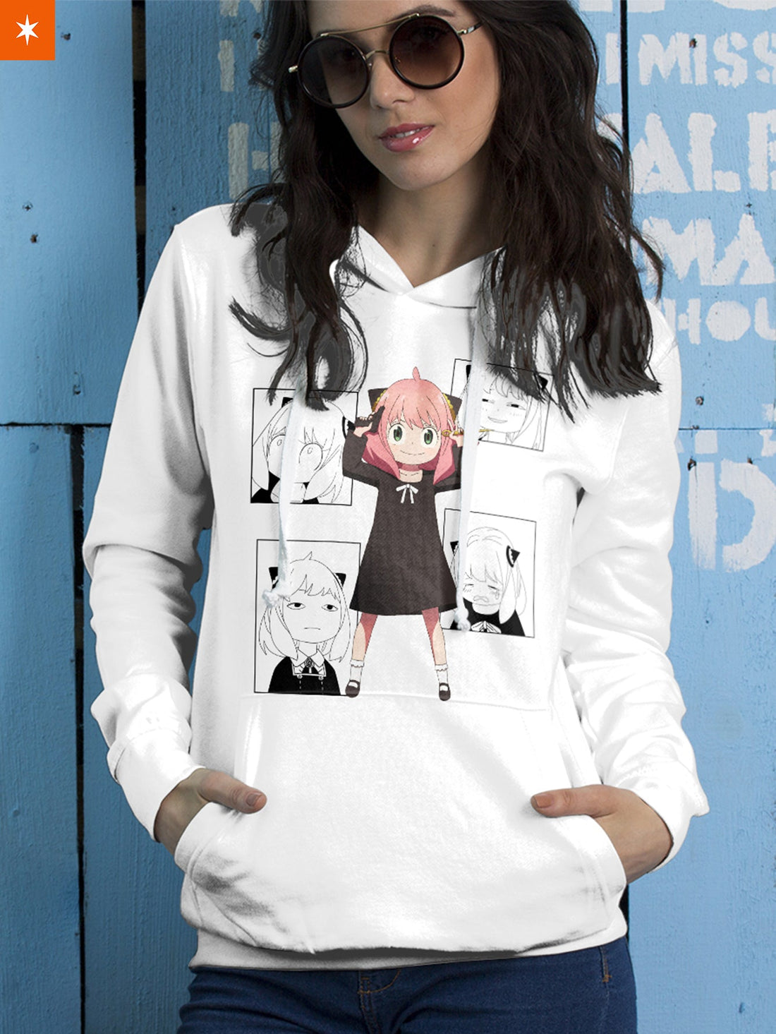 Fandomaniax - Cute Anya Unisex Pullover Hoodie