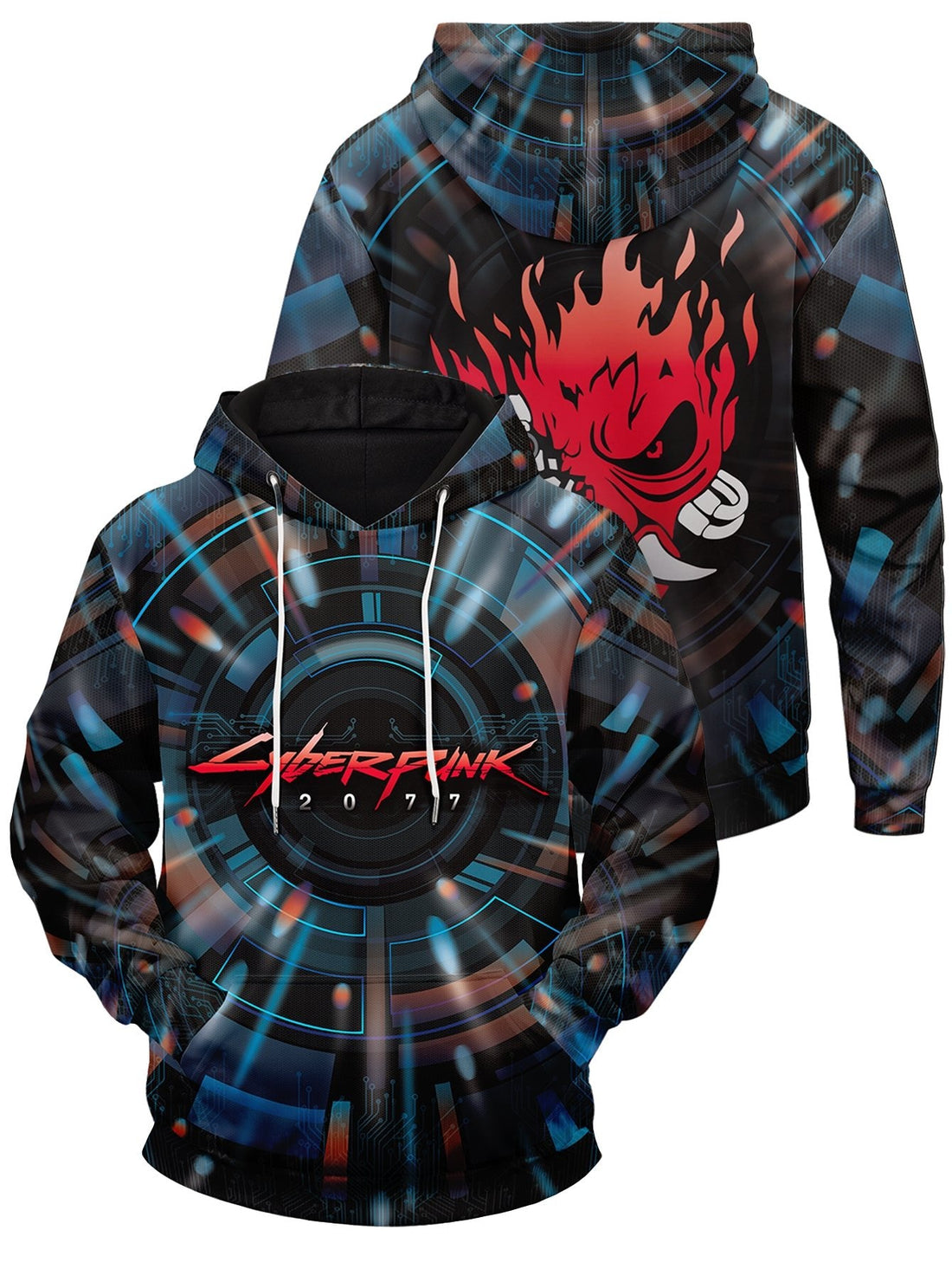 Fandomaniax - Cyberpunk Samurai Unisex Pullover Hoodie