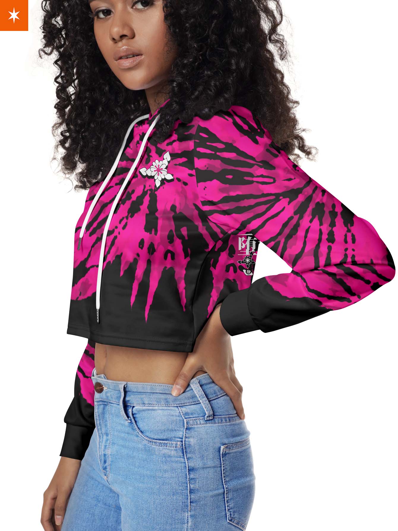 Fandomaniax - Daki Tie Dye Cropped Hoodie