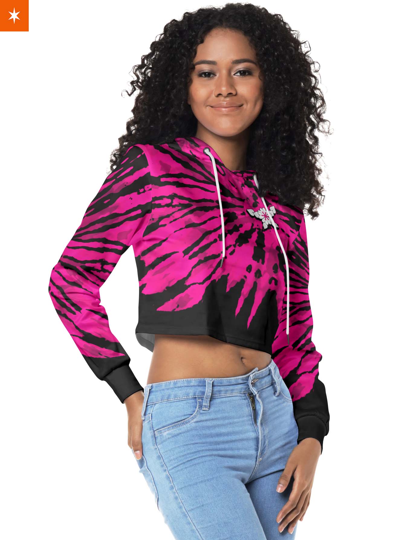 Fandomaniax - Daki Tie Dye Cropped Hoodie