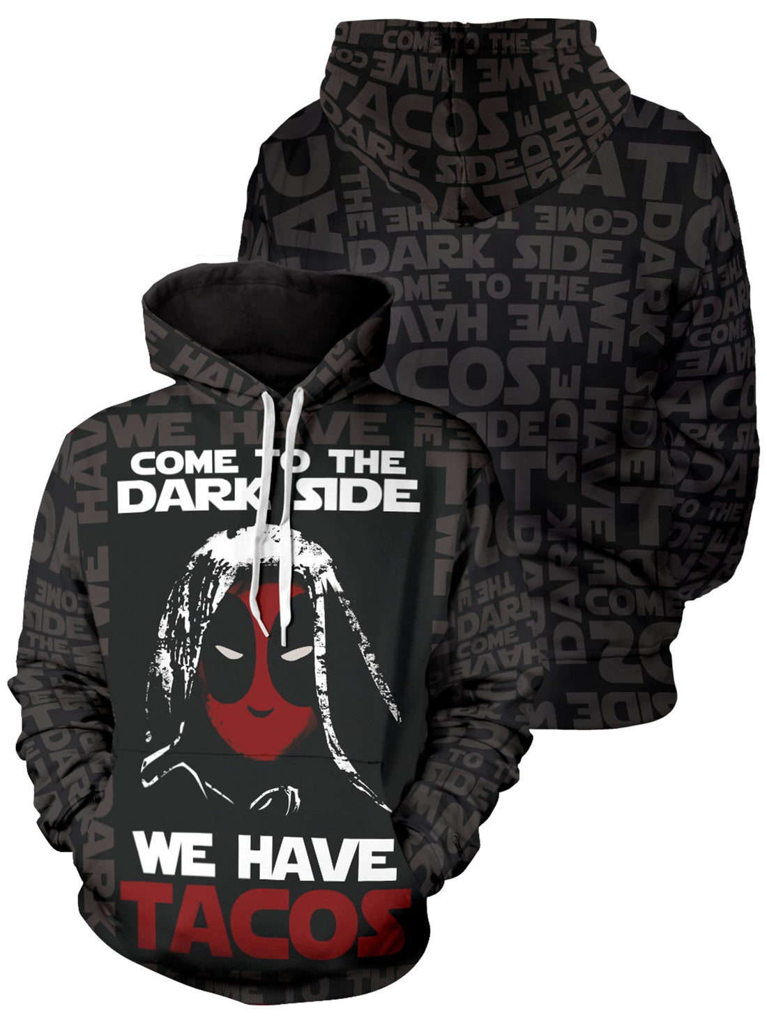 Fandomaniax - Darth Pool Unisex Pullover Hoodie