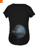 Fandomaniax - Death Star Bump Maternity T-Shirt