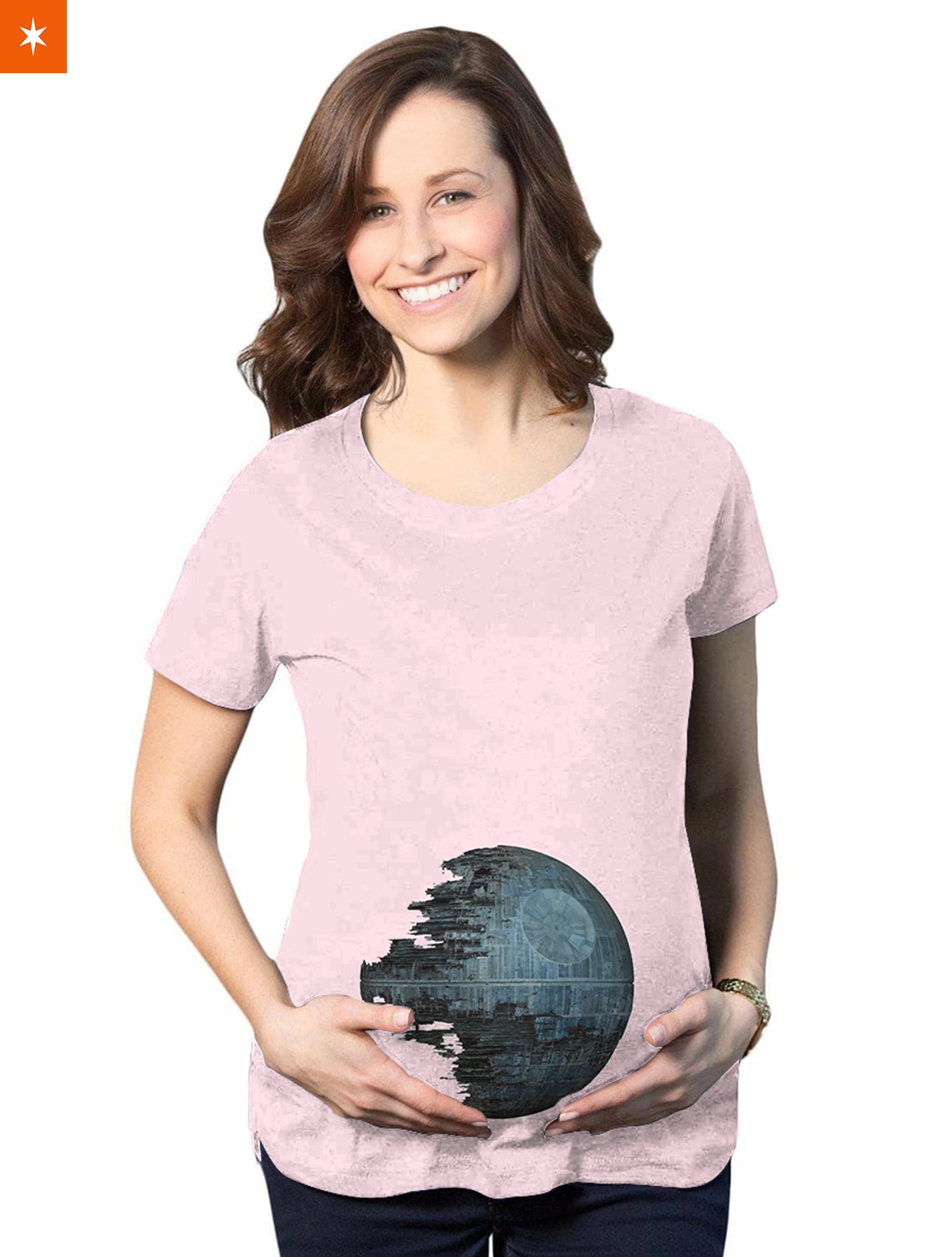 Fandomaniax - Death Star Bump Maternity T-Shirt