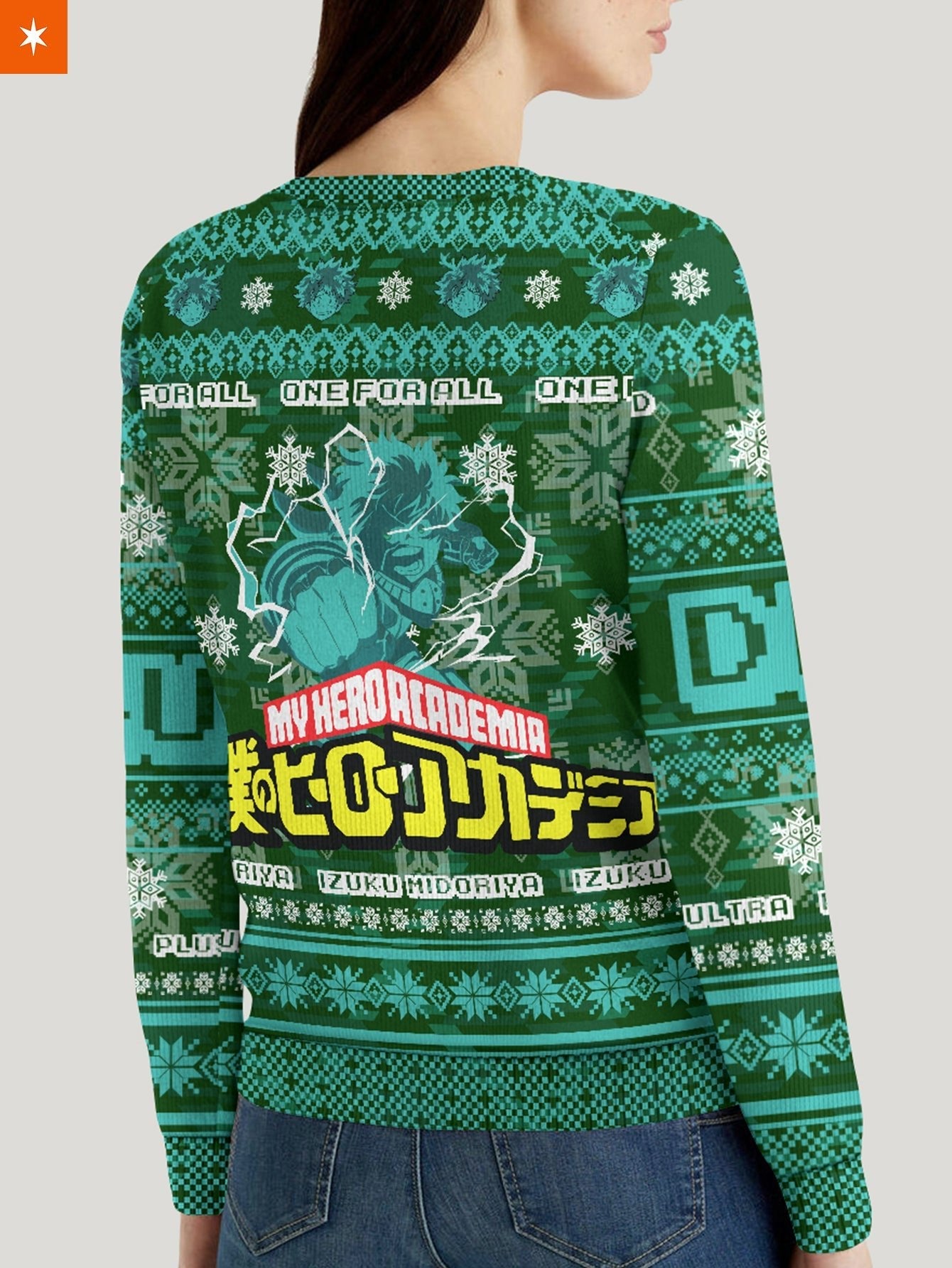 Fandomaniax - Deku Xmas Unisex Wool Sweater