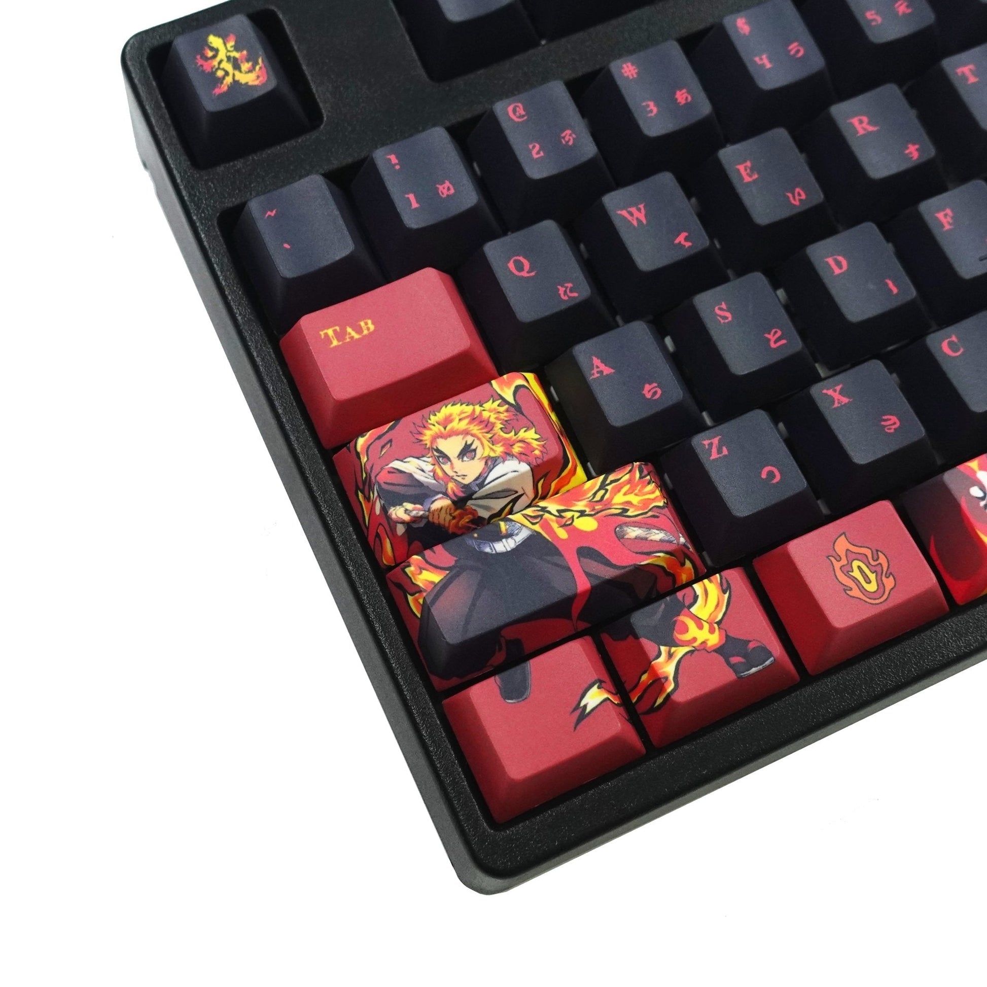 Demon Slayer Keycaps | Rengoku Kyojuro Keycaps - Goblintechkeys