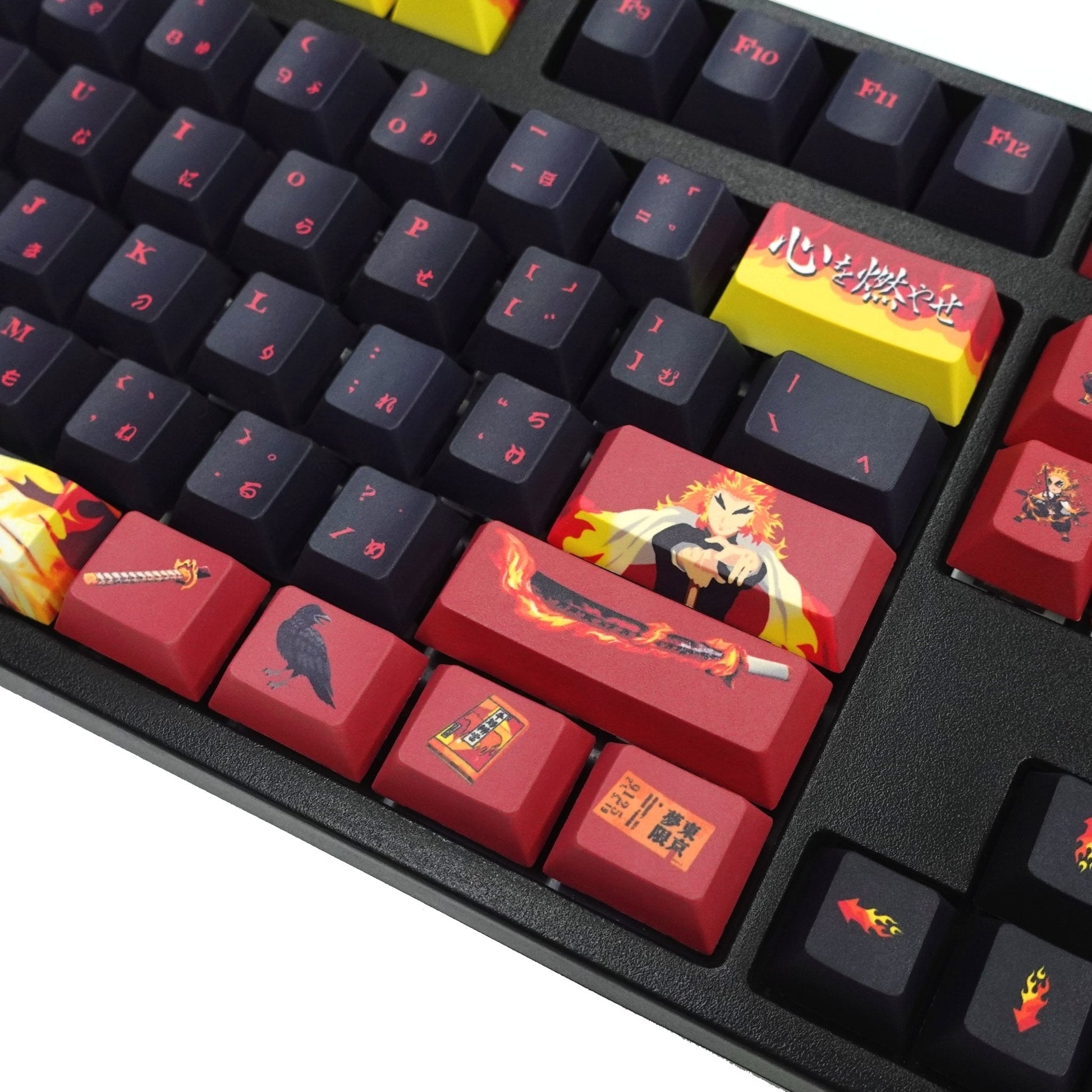 Demon Slayer Keycaps | Rengoku Kyojuro Keycaps - Goblintechkeys