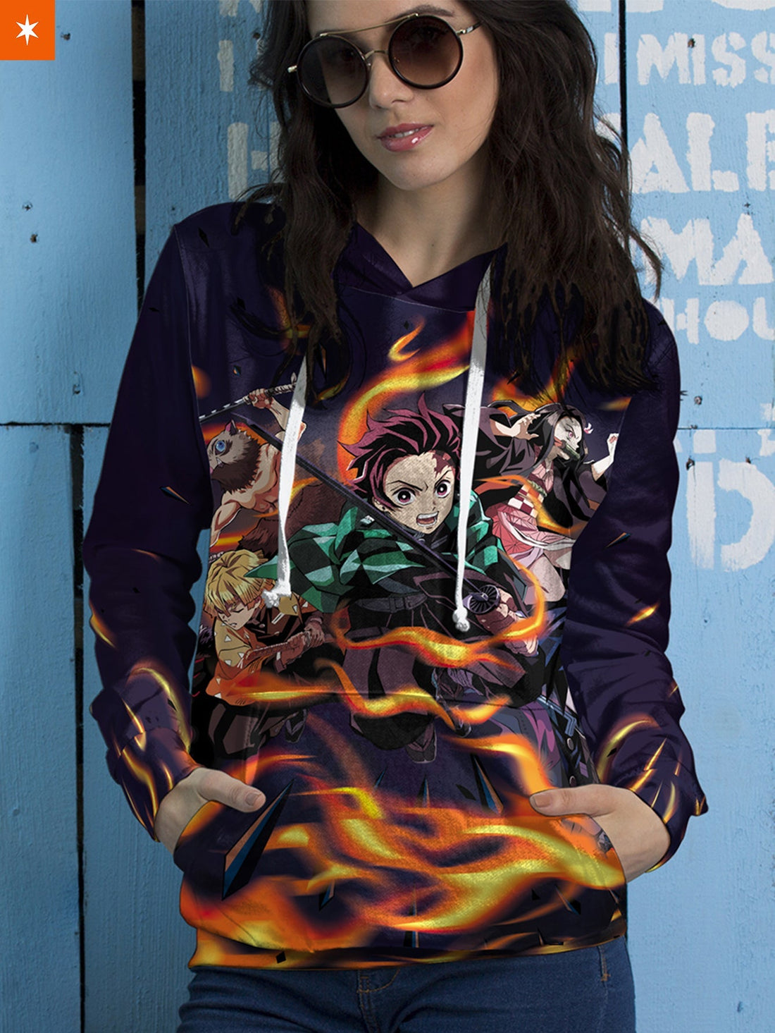 Fandomaniax - Demon Slayer Unisex Pullover Hoodie