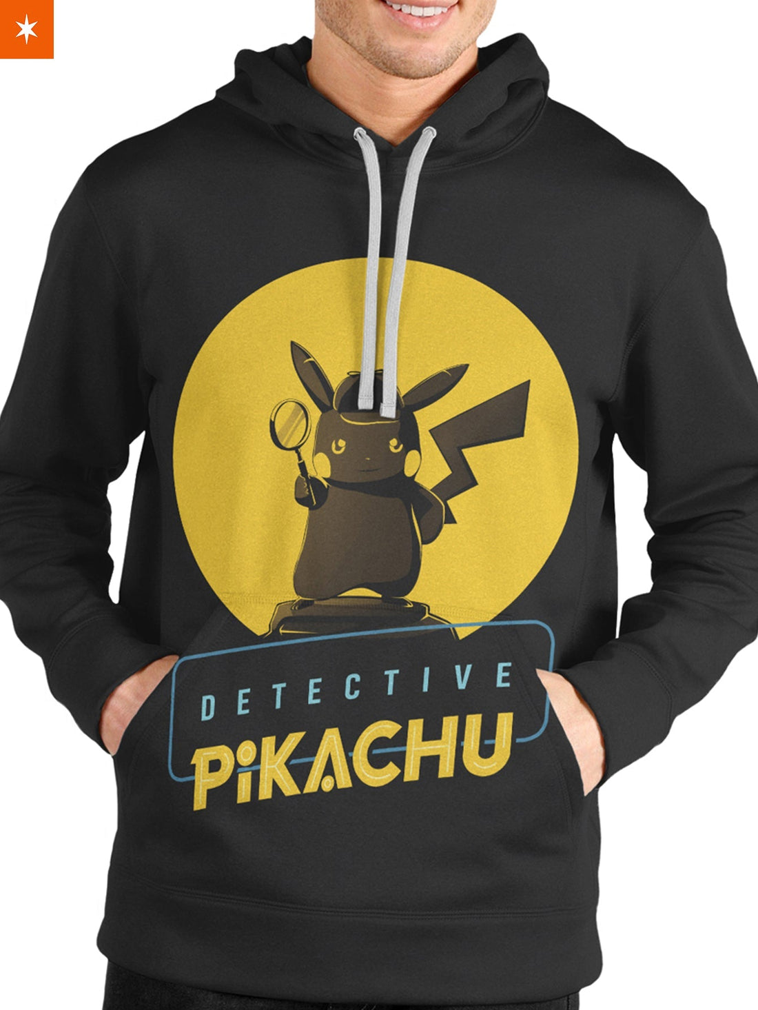 Fandomaniax - Detective Pikachu Silhouette Unisex Pullover Hoodie