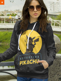 Fandomaniax - Detective Pikachu Silhouette Unisex Pullover Hoodie