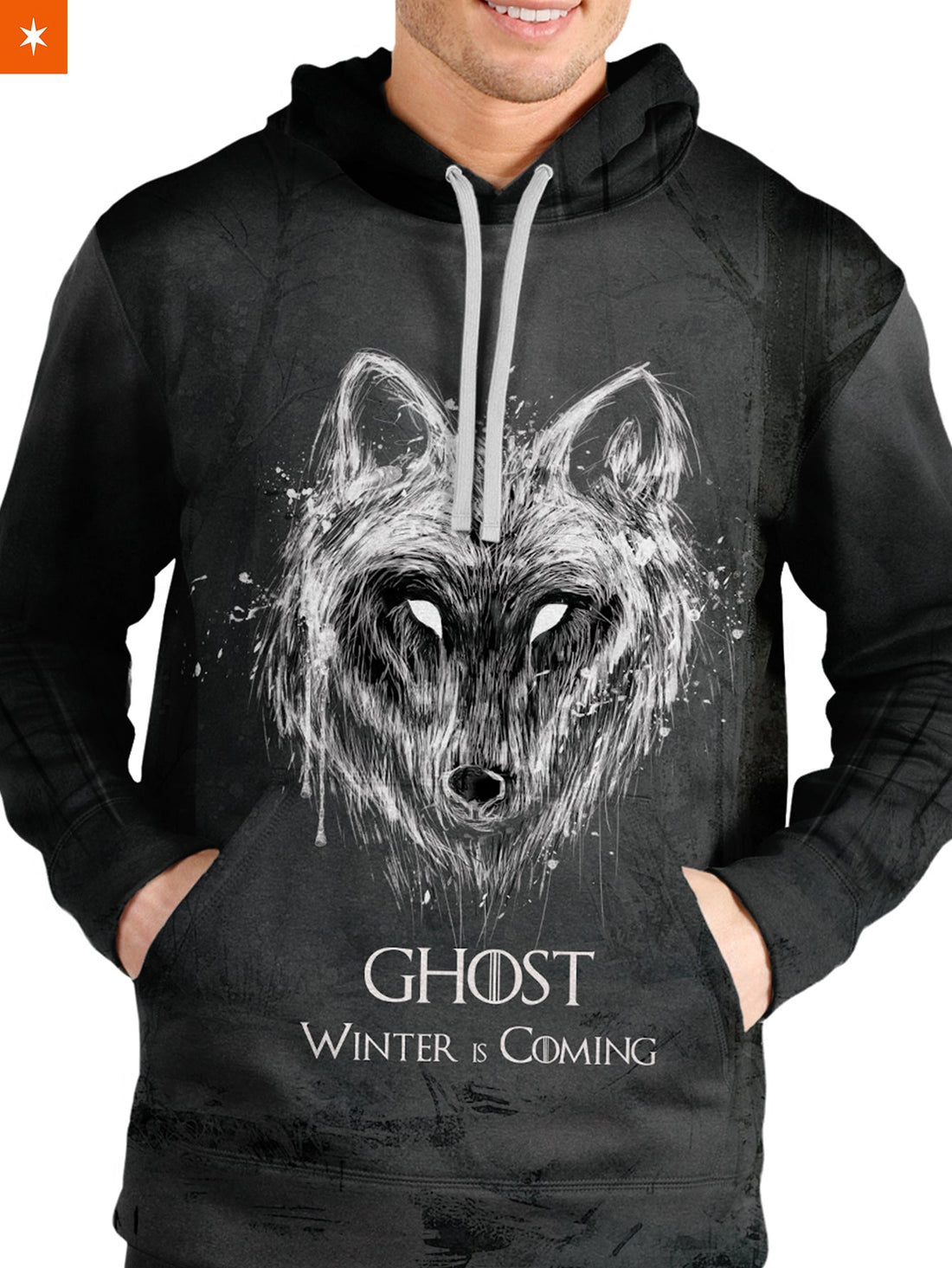 Fandomaniax - Dire Wolf Ghost Unisex Pullover Hoodie