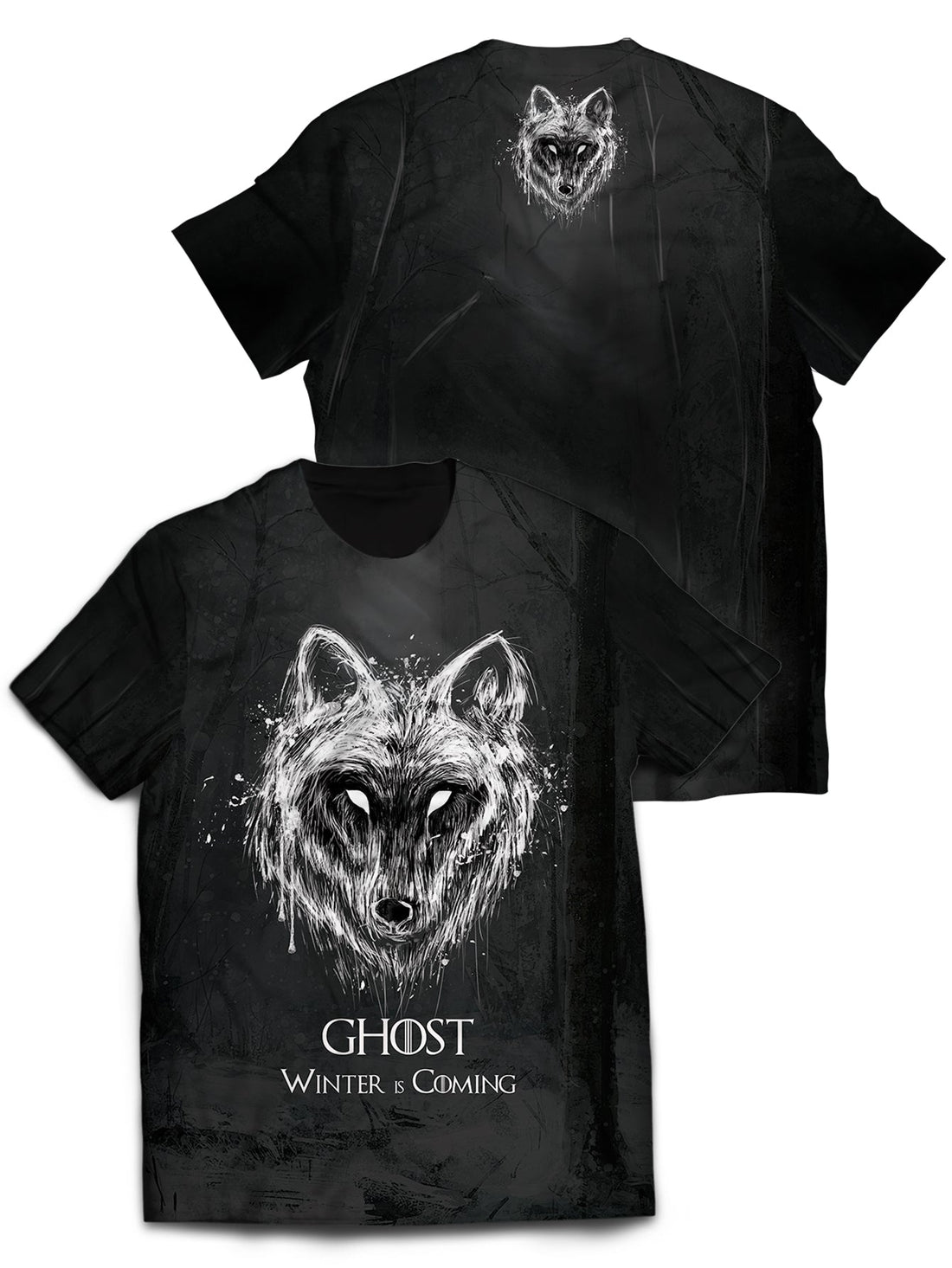 Fandomaniax - Dire Wolf Ghost Unisex T-Shirt