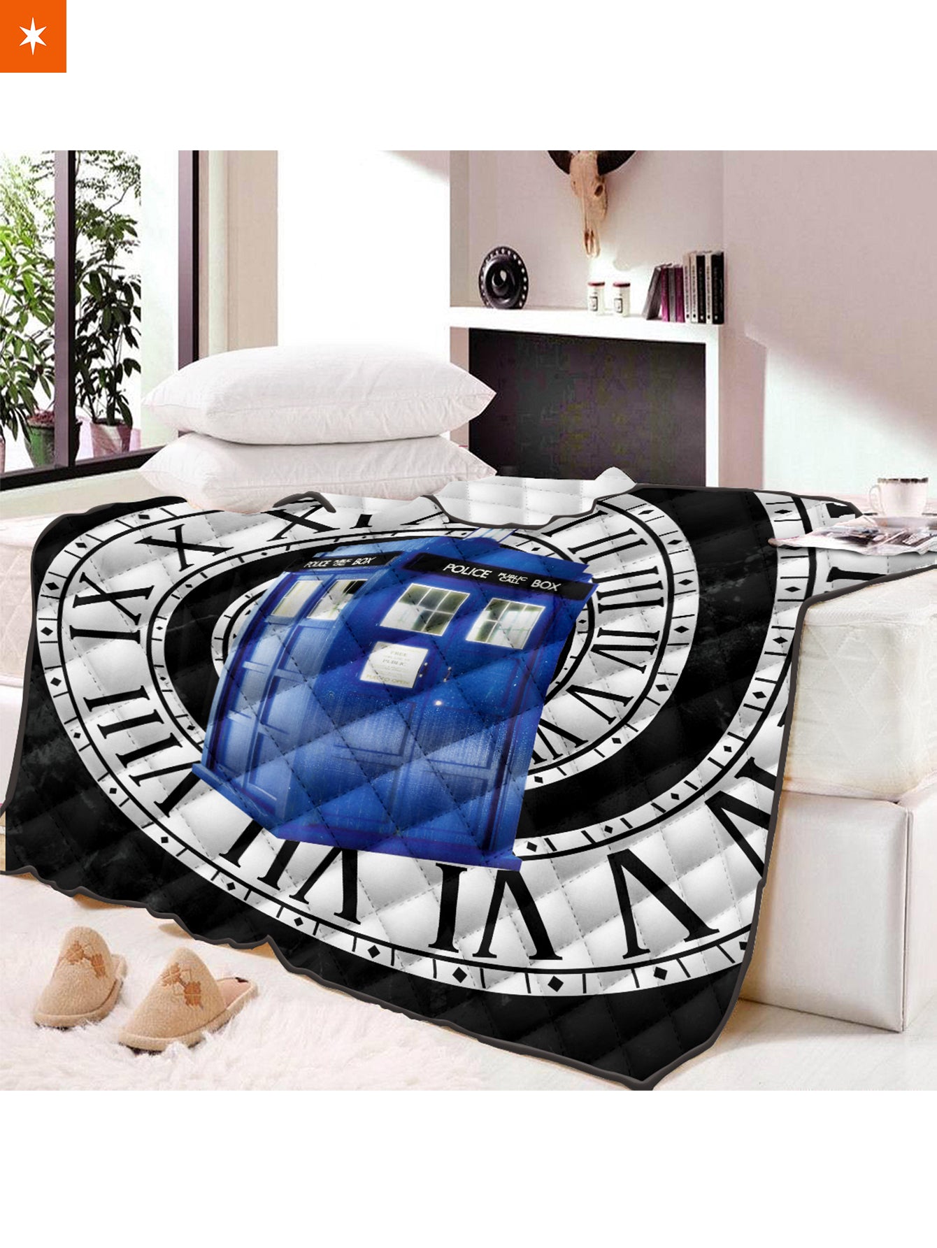 Fandomaniax - Doctor Who TARDIS Quilt Blanket