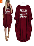 Fandomaniax - Dog Mother Wine Lover Dress