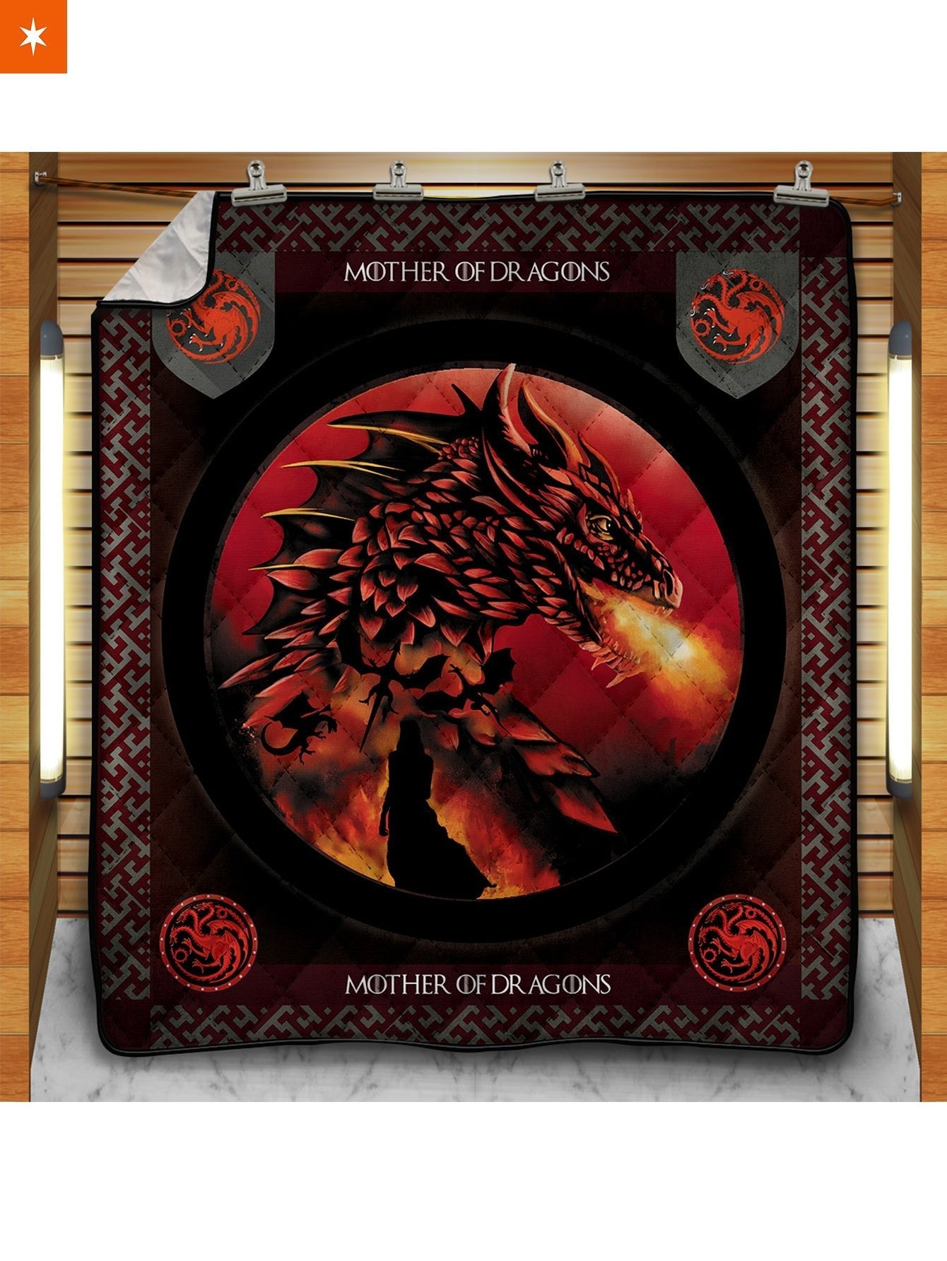 Fandomaniax - Dracarys Quilt Blanket