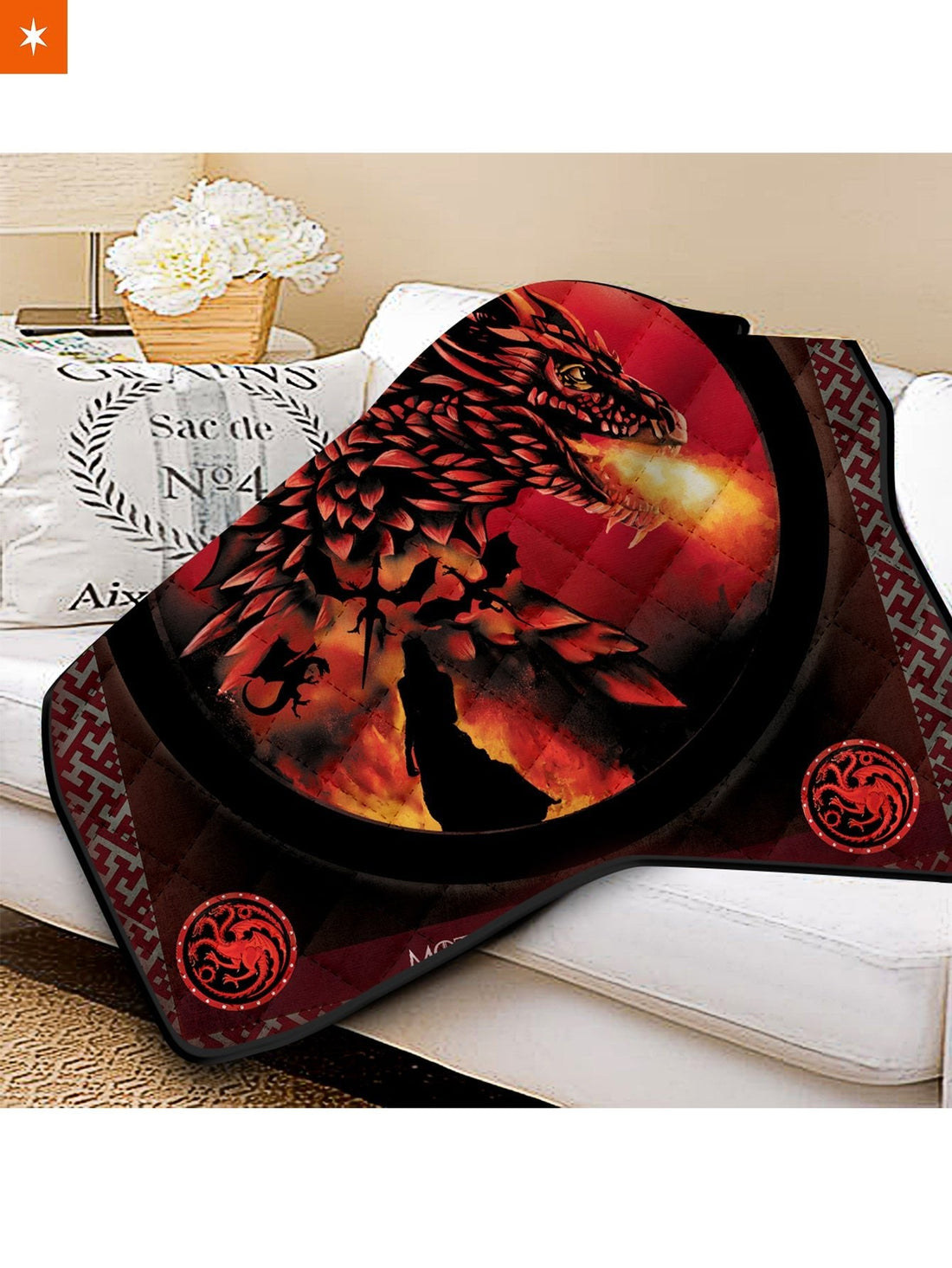 Fandomaniax - Dracarys Quilt Blanket