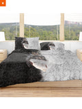 Fandomaniax - Dragon and Wolf Bedding Set