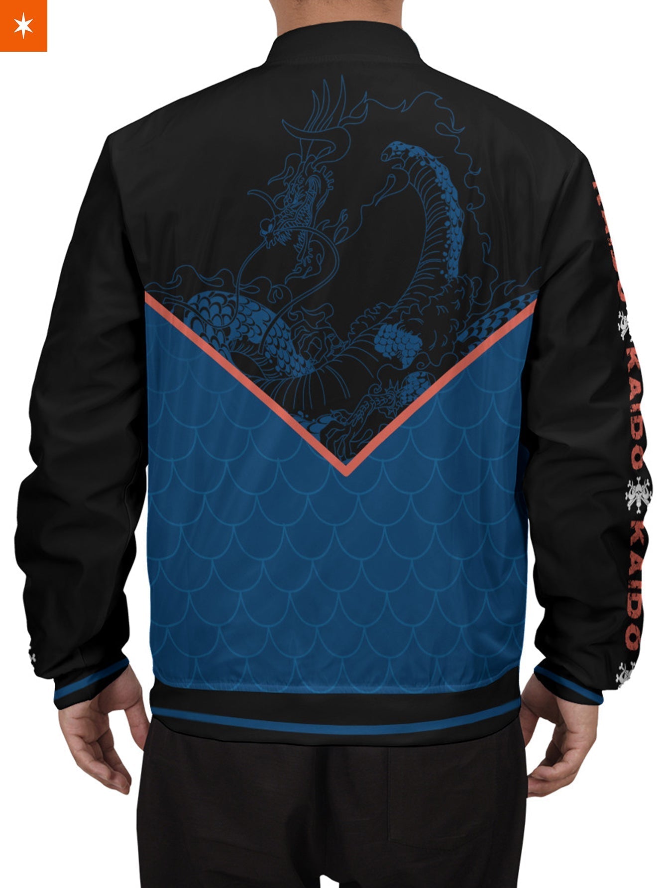 Fandomaniax - Dragon Blue Stylish Bomber Jacket