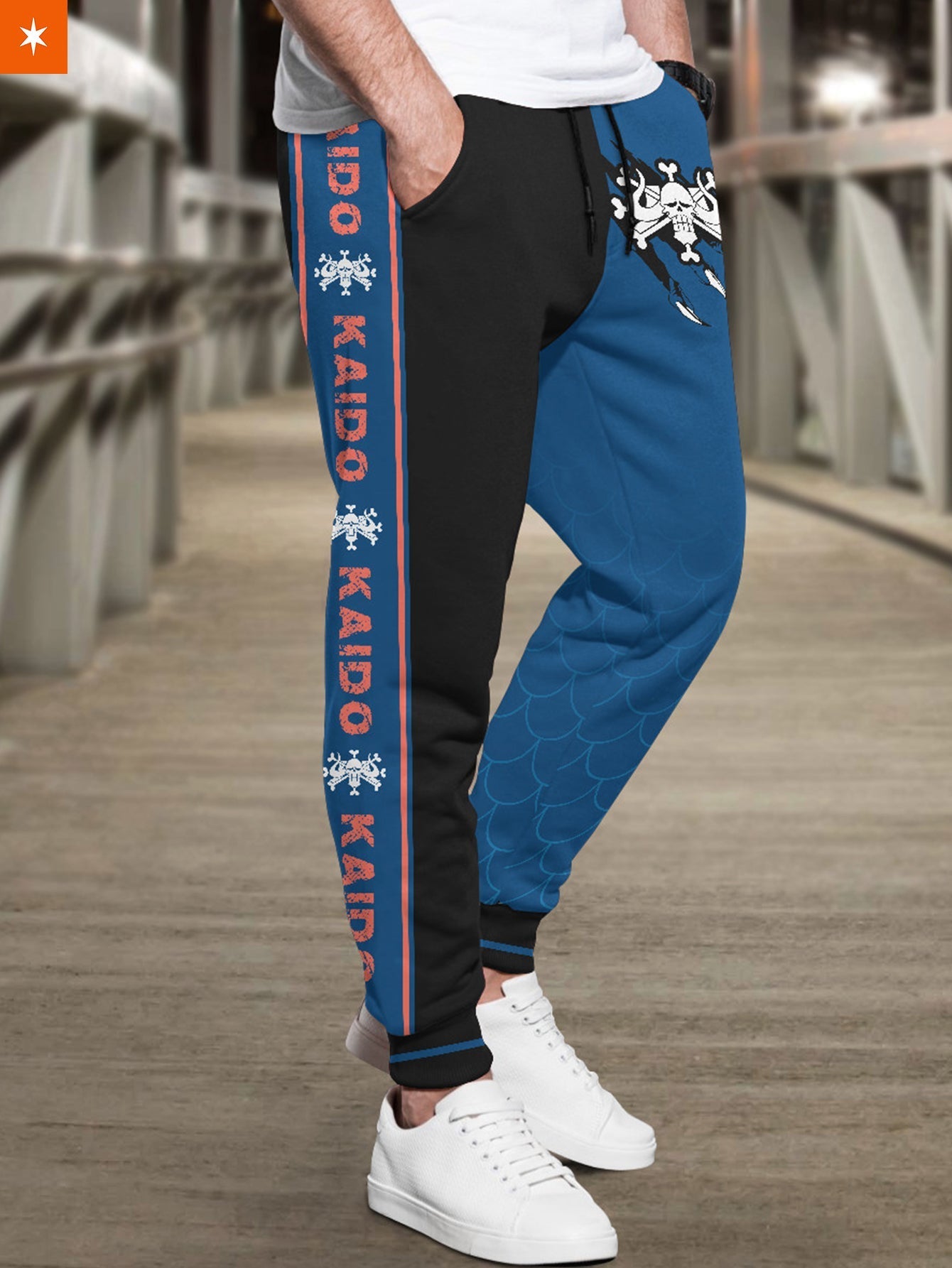 Fandomaniax - Dragon Blue Stylish Jogger Pants