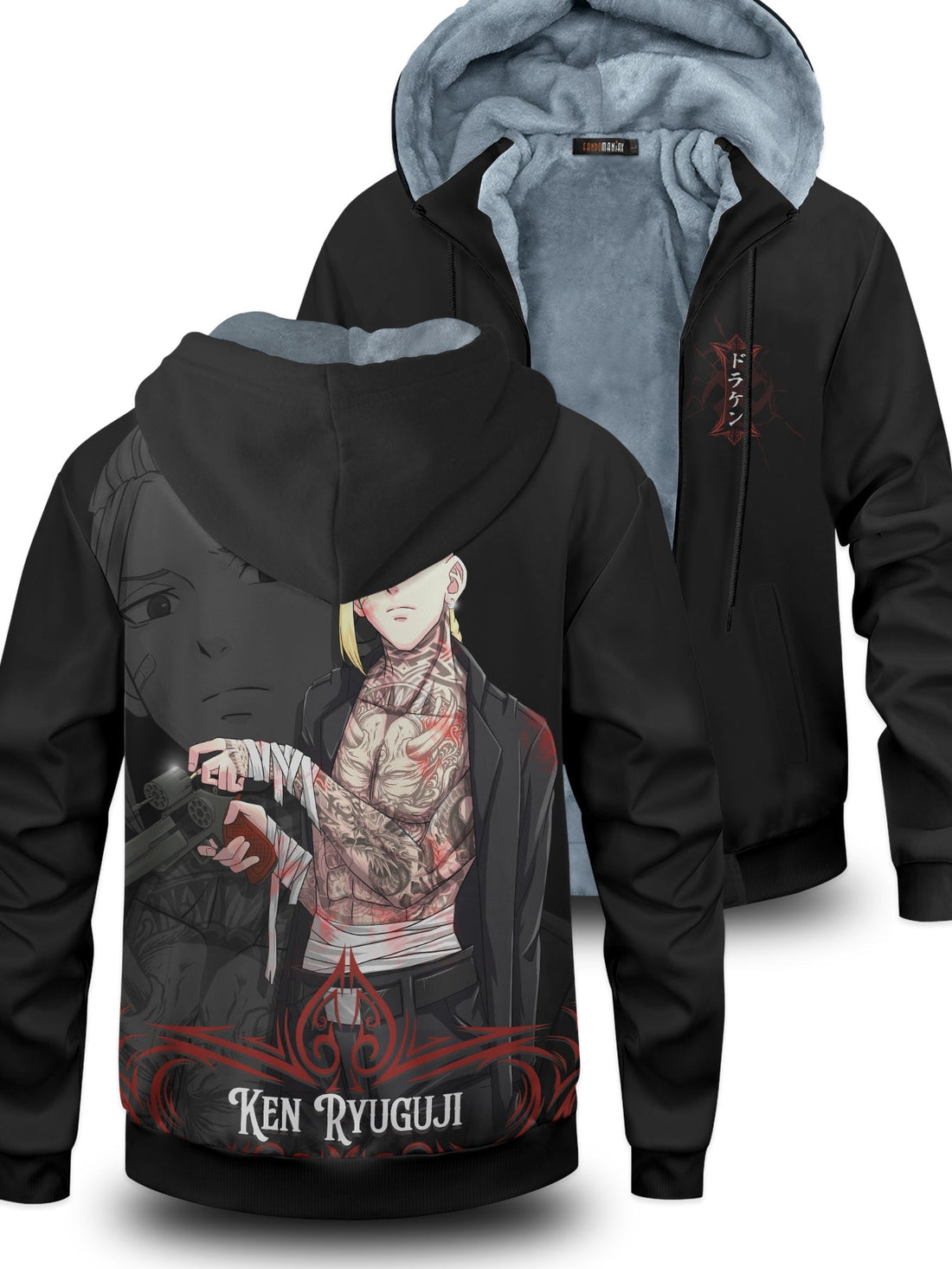 Fandomaniax - Draken Mafia Velvet Hoodie