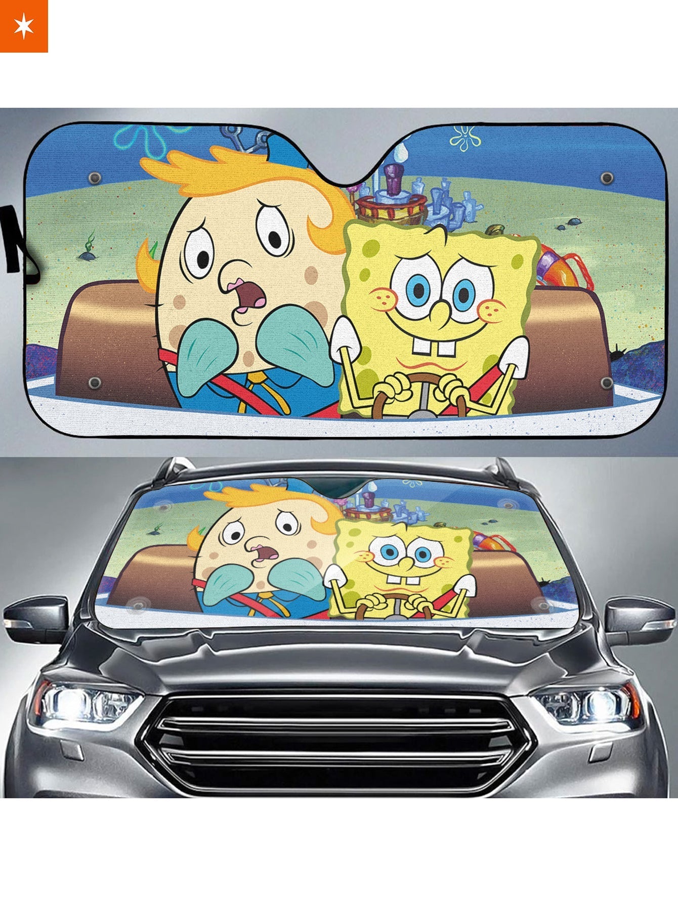 Fandomaniax - Driving Spongebob Auto Sun Shade