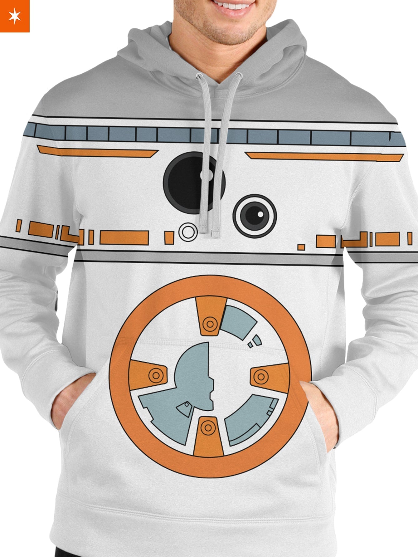 Fandomaniax - Droid BB8 Unisex Pullover Hoodie