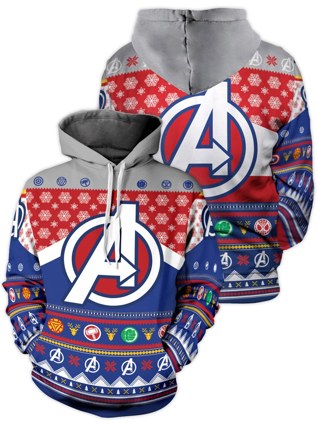 Fandomaniax - Earth's Mightiest Christmas Unisex Pullover Hoodie